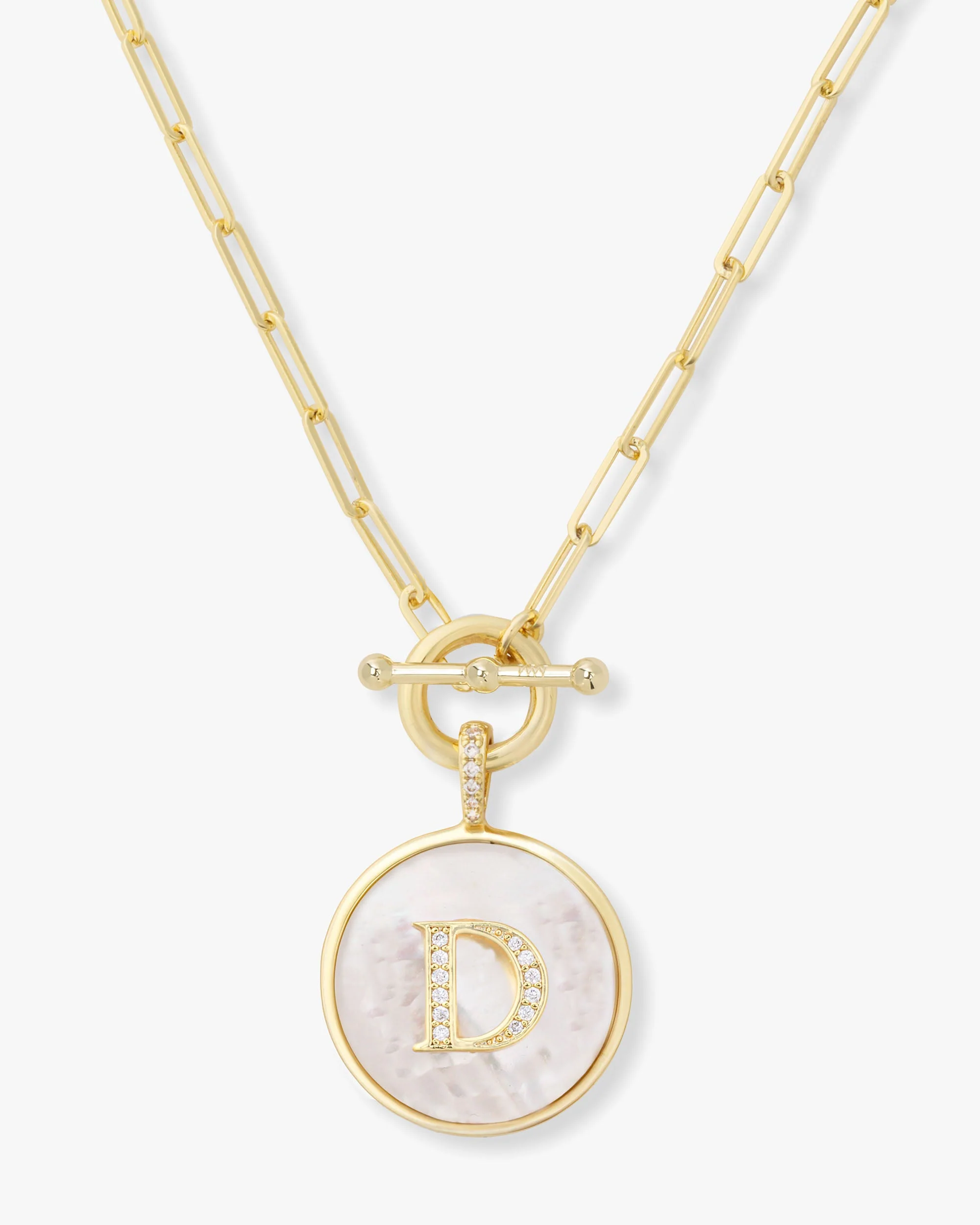 Love Letters Medallion Necklace 24mm - Gold - Image 4