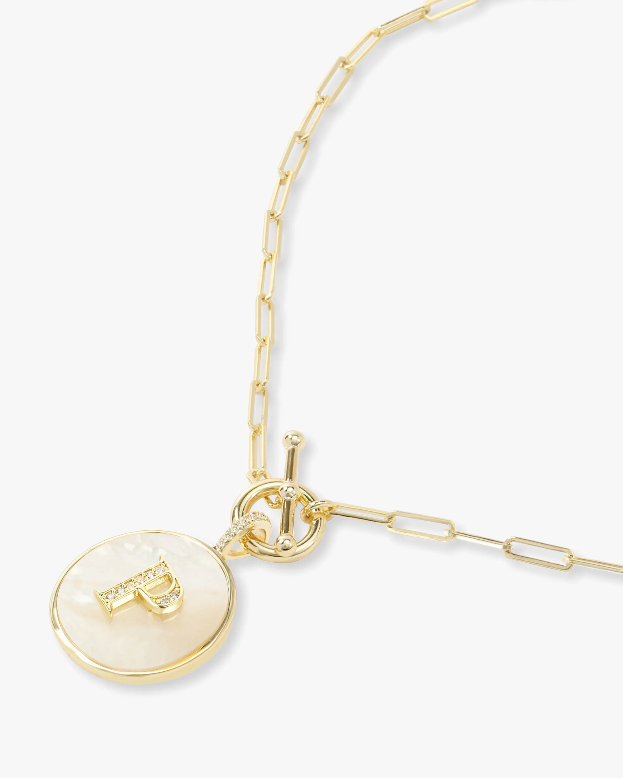 Love Letters Medallion Necklace 24mm - Gold - Image 43