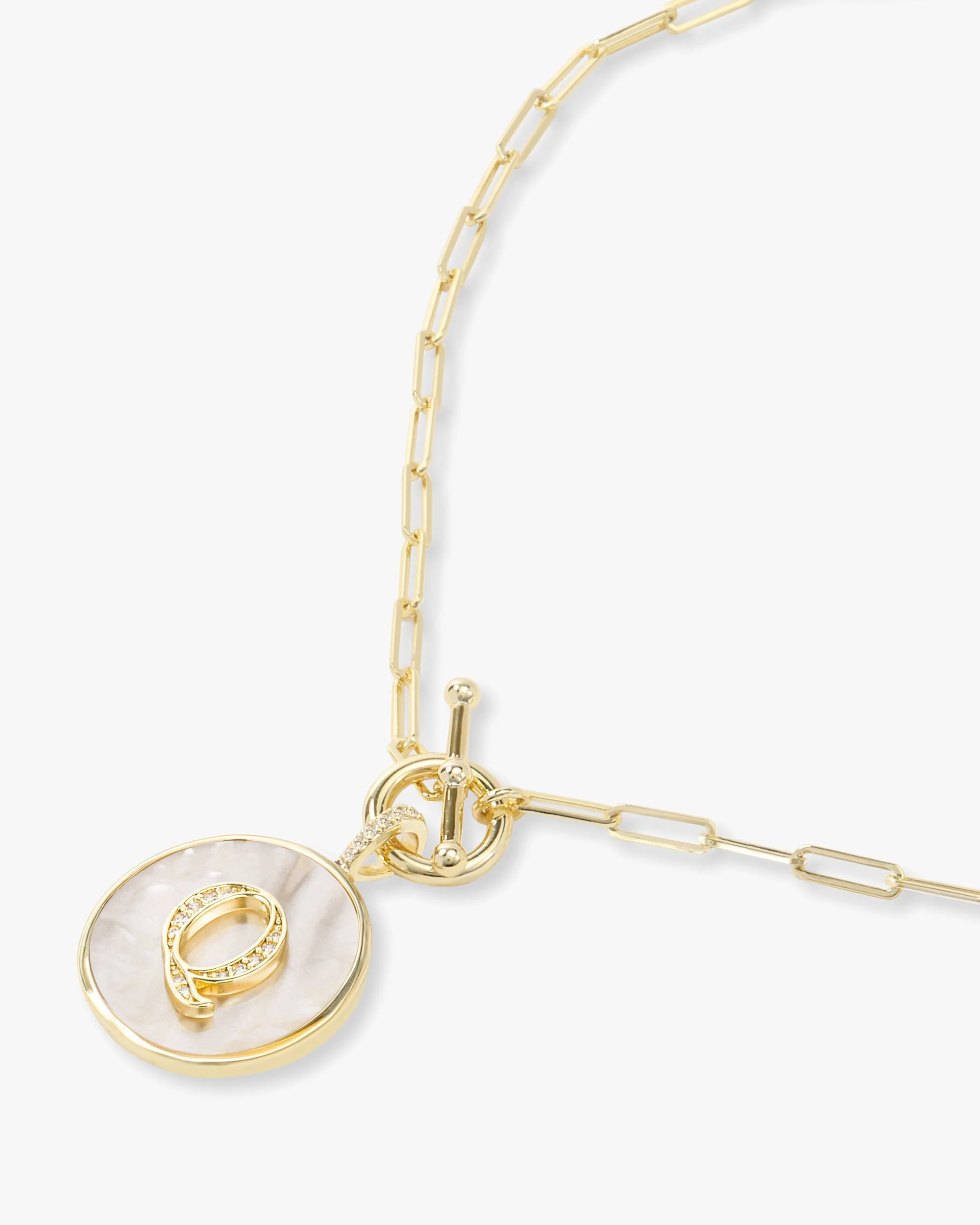 Love Letters Medallion Necklace 24mm - Gold - Image 44