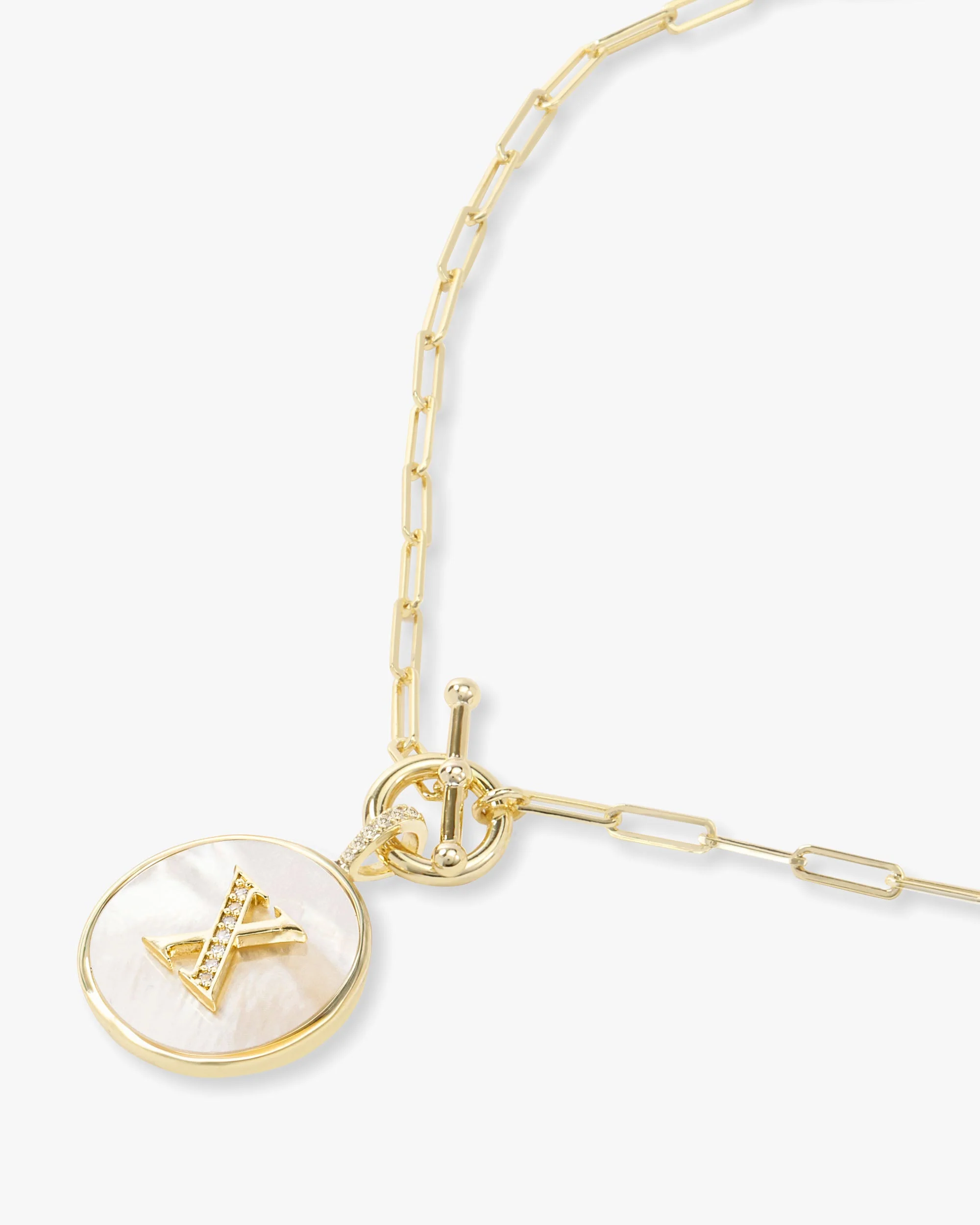 Love Letters Medallion Necklace 24mm - Gold - Image 51
