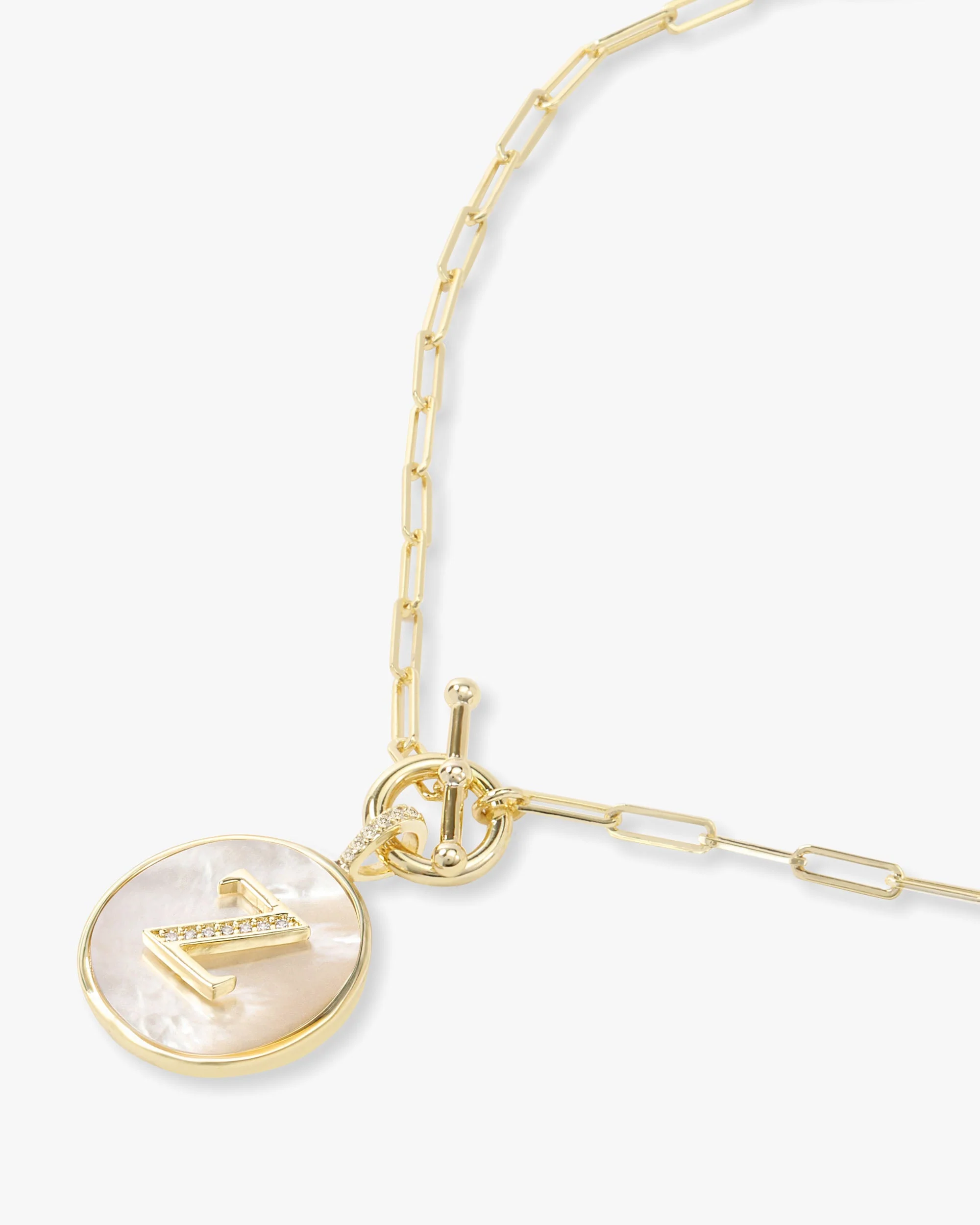 Love Letters Medallion Necklace 24mm - Gold - Image 53