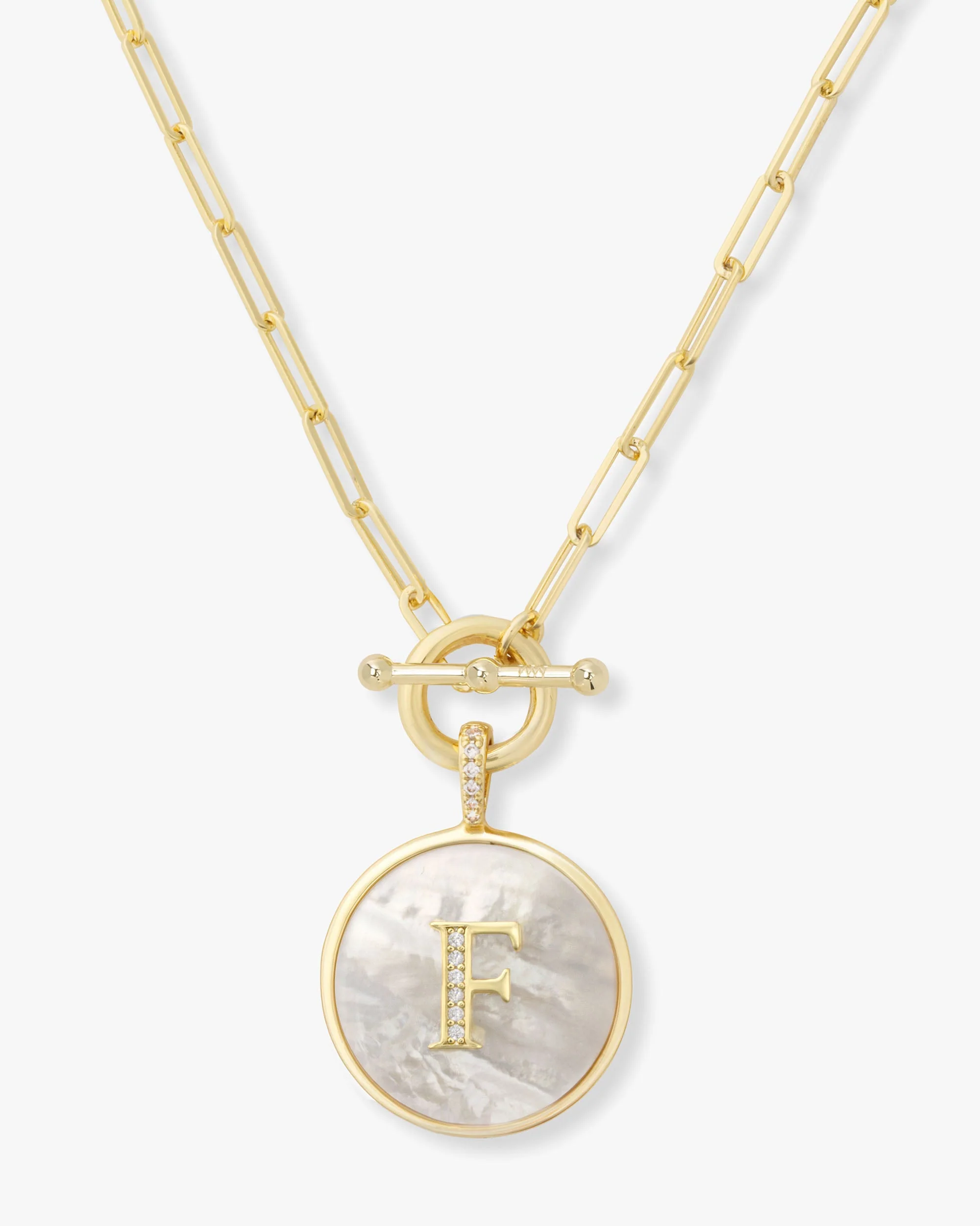 Love Letters Medallion Necklace 24mm - Gold - Image 6