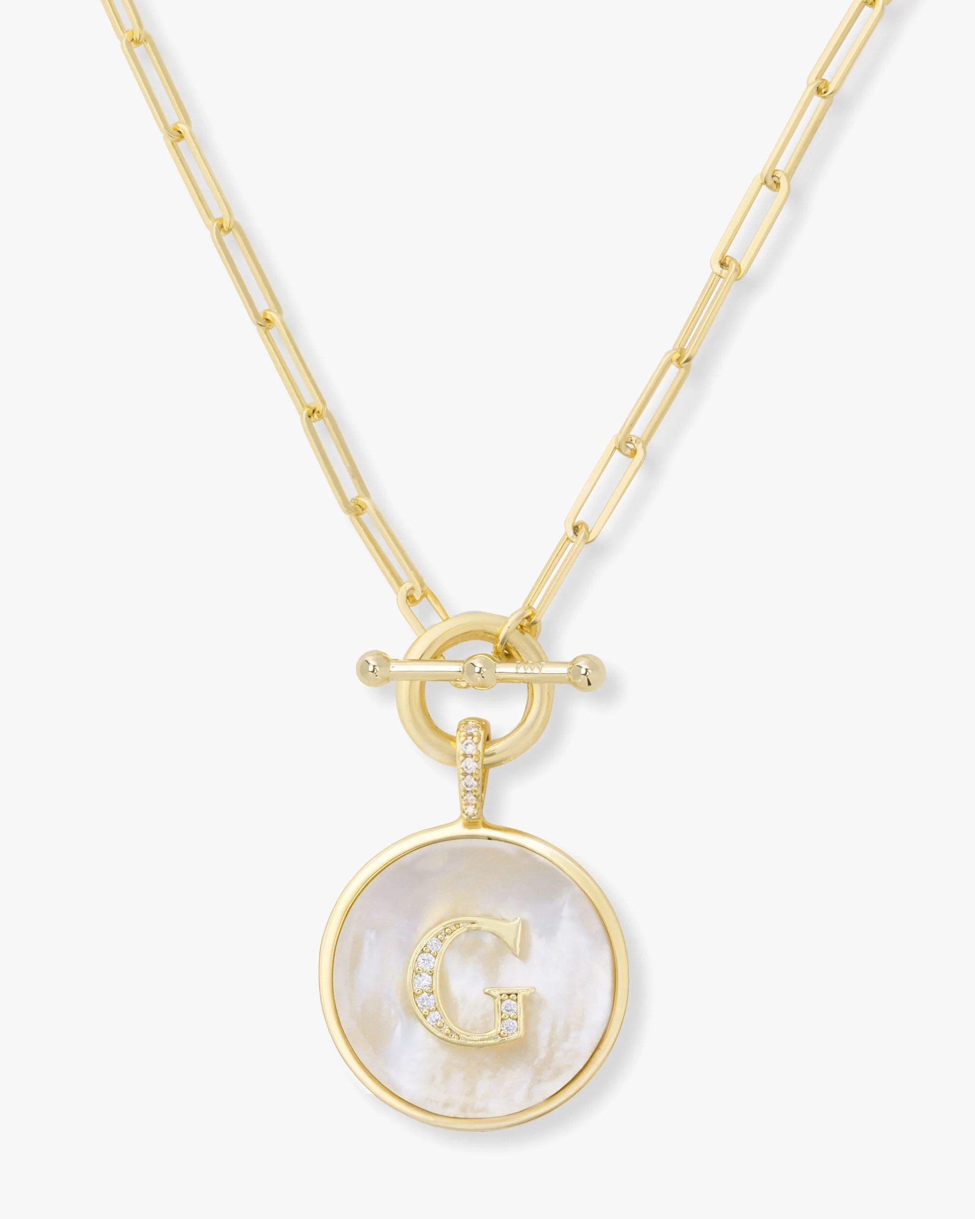 Love Letters Medallion Necklace 24mm - Gold - Image 7