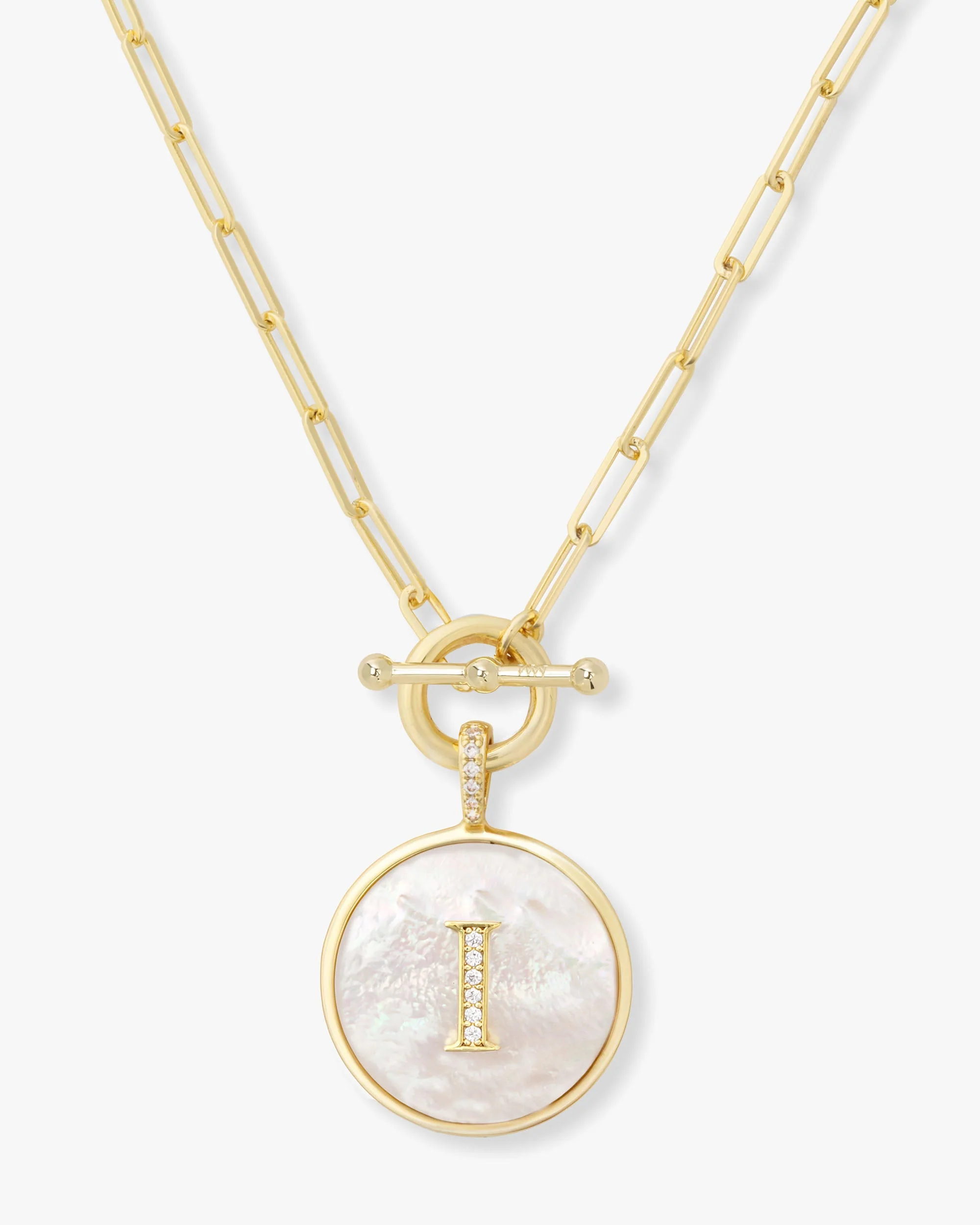 Love Letters Medallion Necklace 24mm - Gold - Image 9