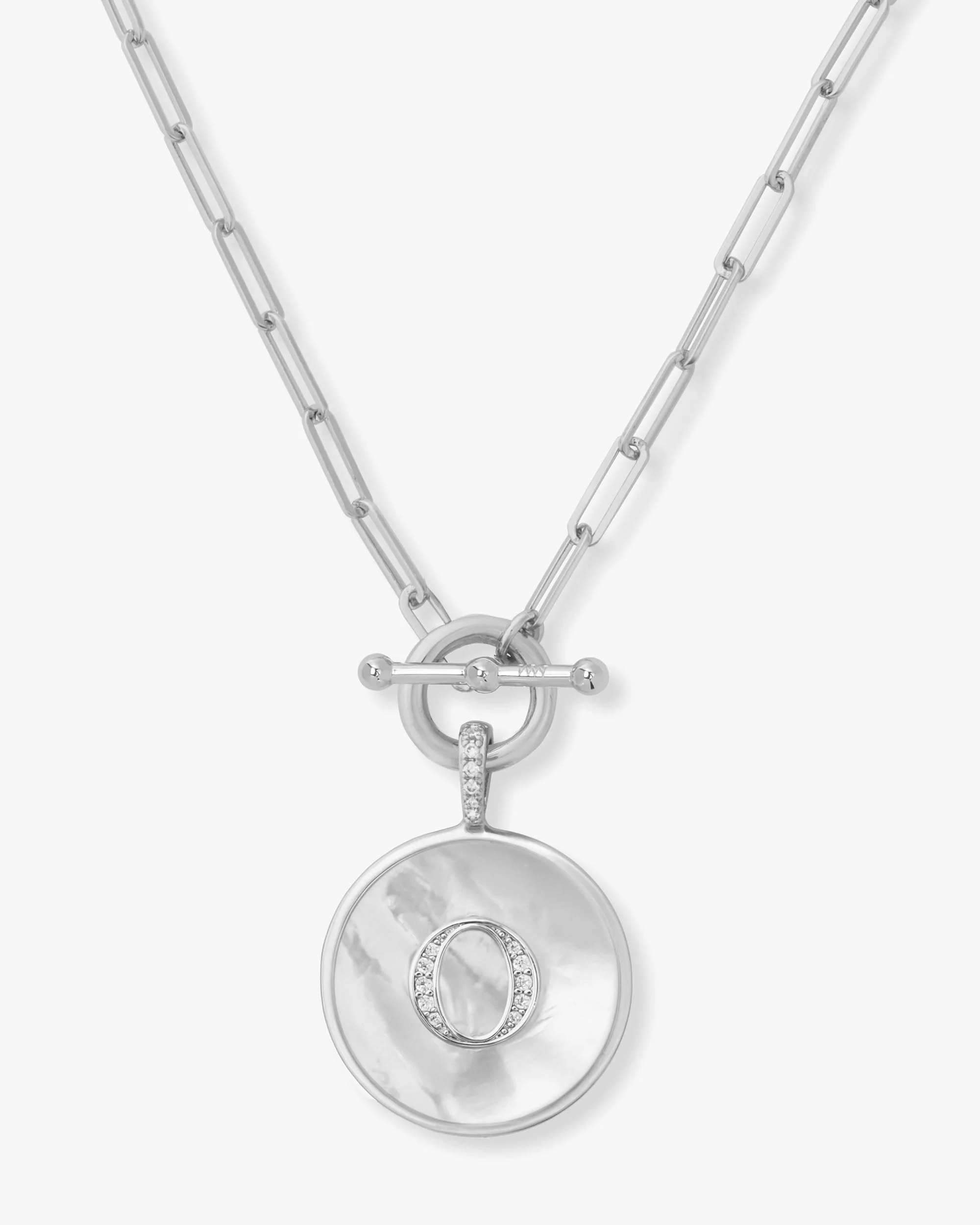 Love Letters Medallion Necklace 24mm - Silver - Image 15
