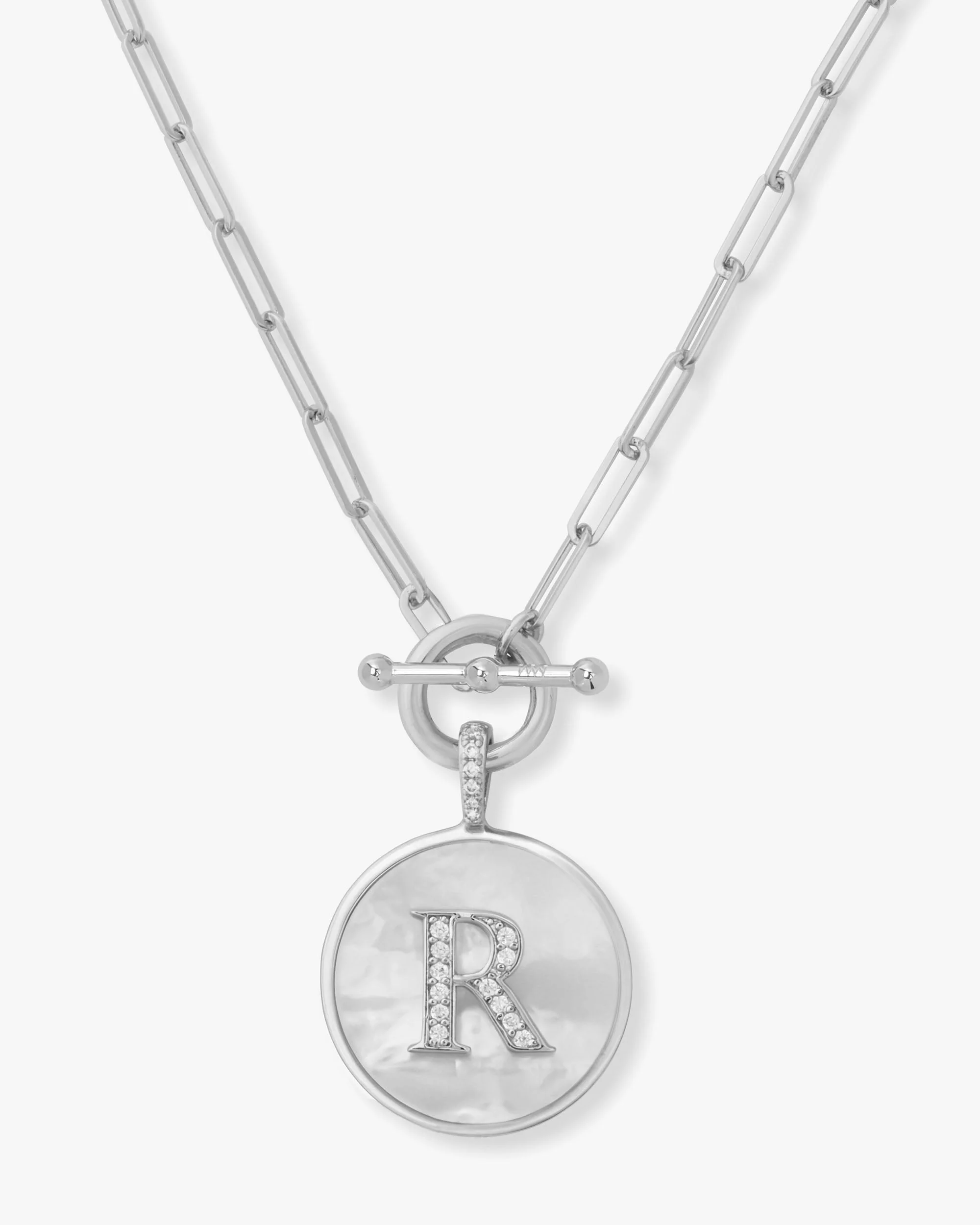Love Letters Medallion Necklace 24mm - Silver - Image 18