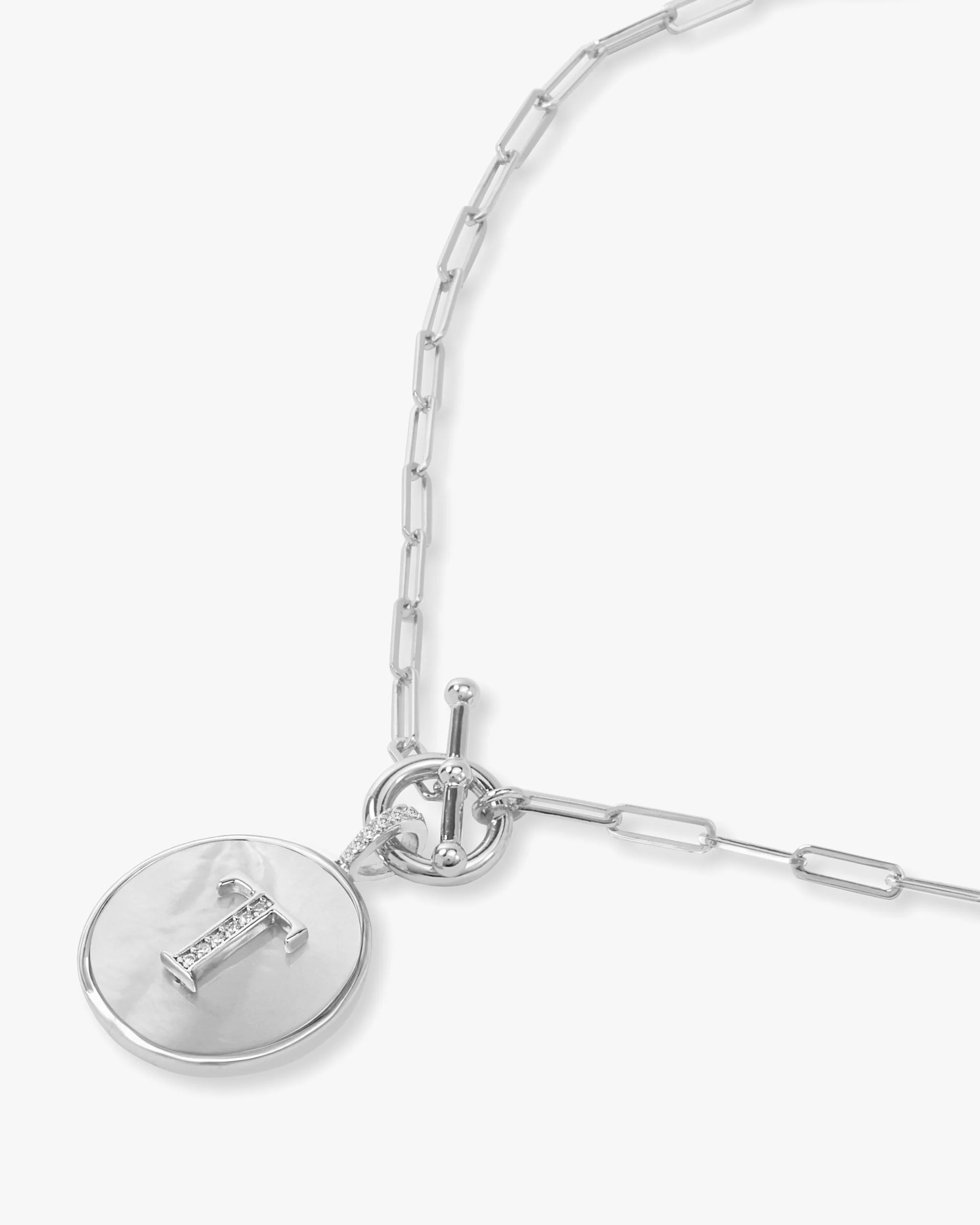 Love Letters Medallion Necklace 24mm - Silver - Image 47