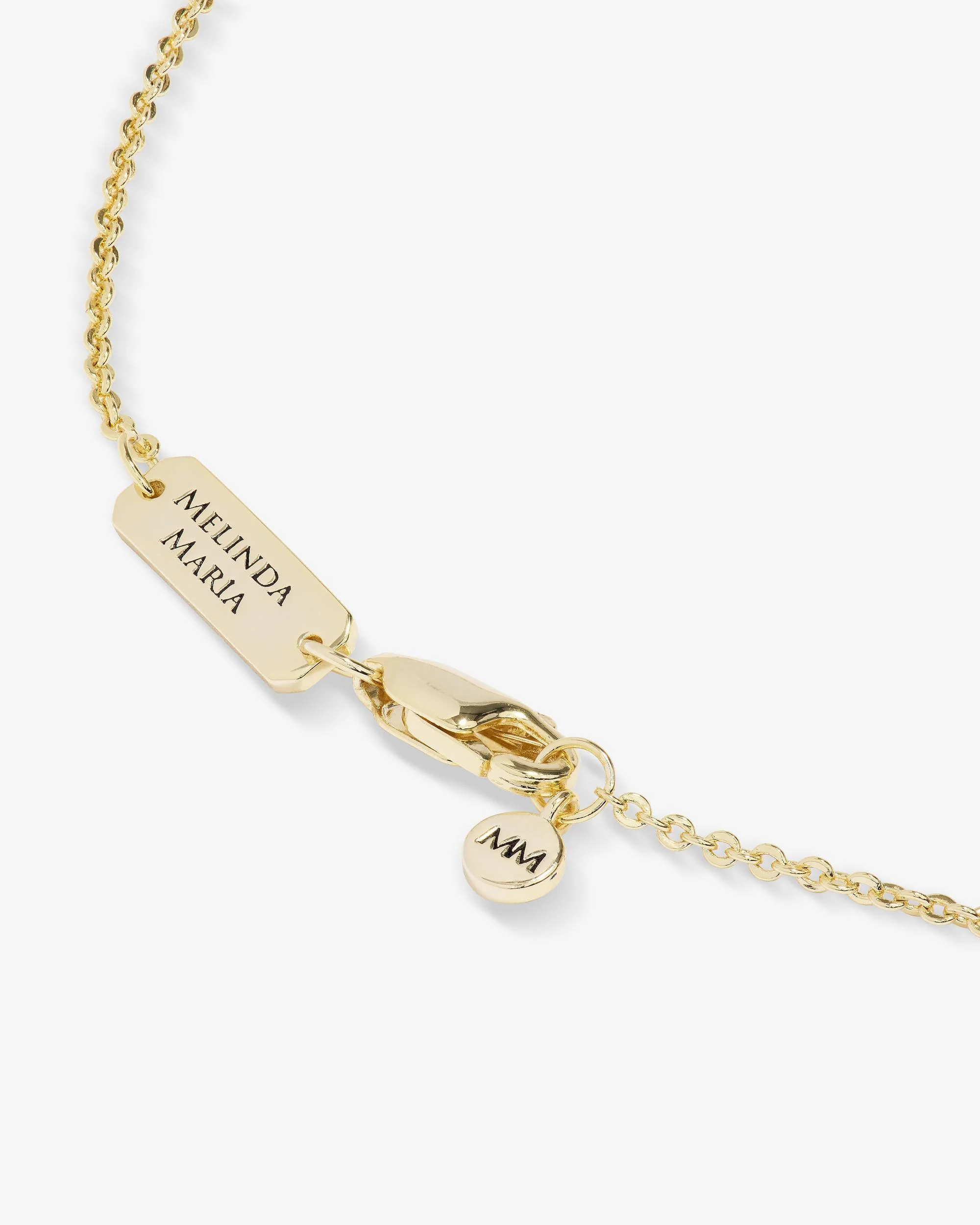 Love Letters Pendant Necklace - Gold|White Diamondettes - Image 56