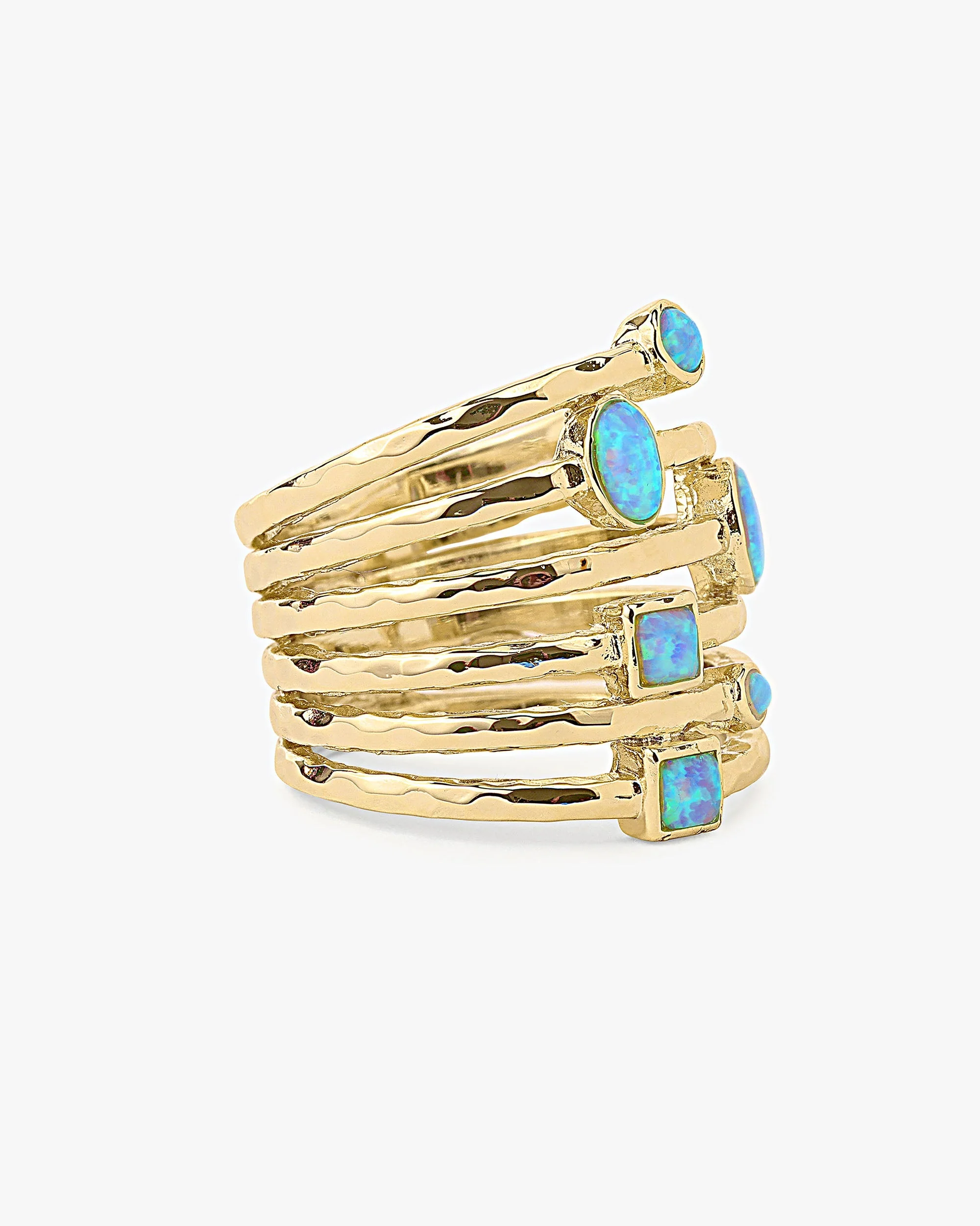 Monroe Ring - Gold|Blue Opal - Image 3