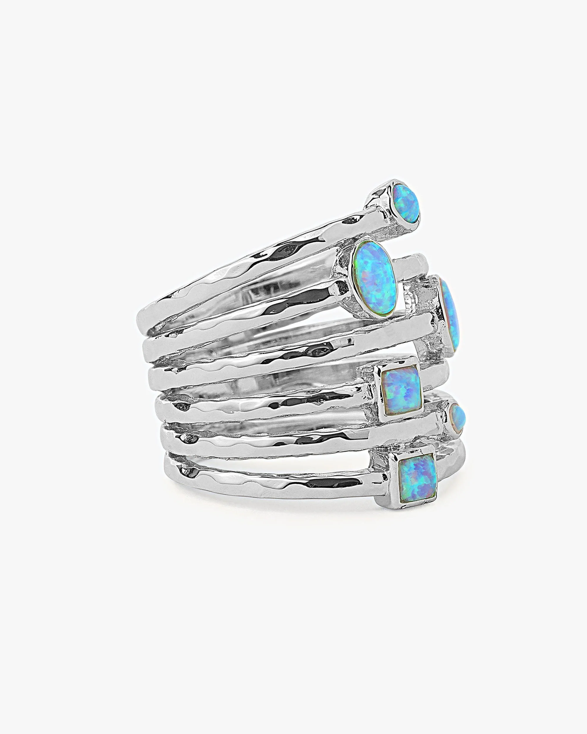 Monroe Ring - Silver|Blue Opal - Image 3