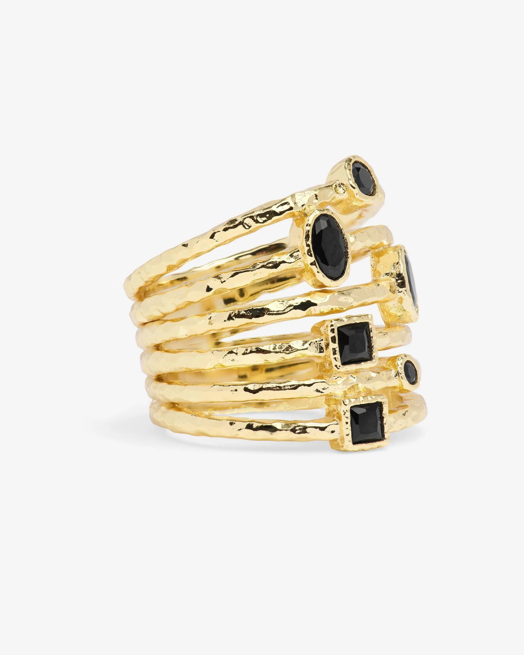 Monroe Ring - Gold|Black Diamondettes - Image 3
