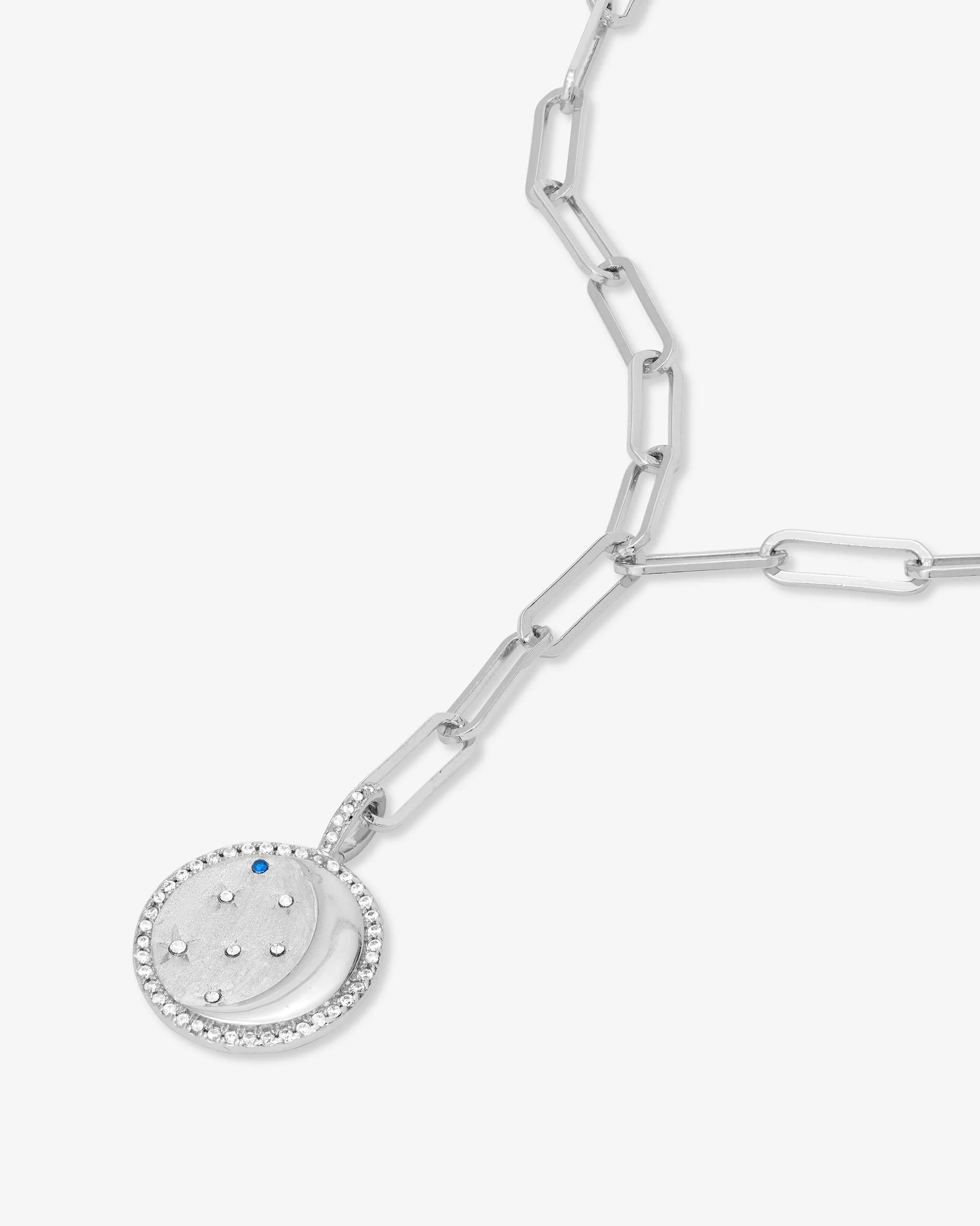 You're a Star Lariat - Silver|Blue Sapphire|White Diamondettes - Image 3