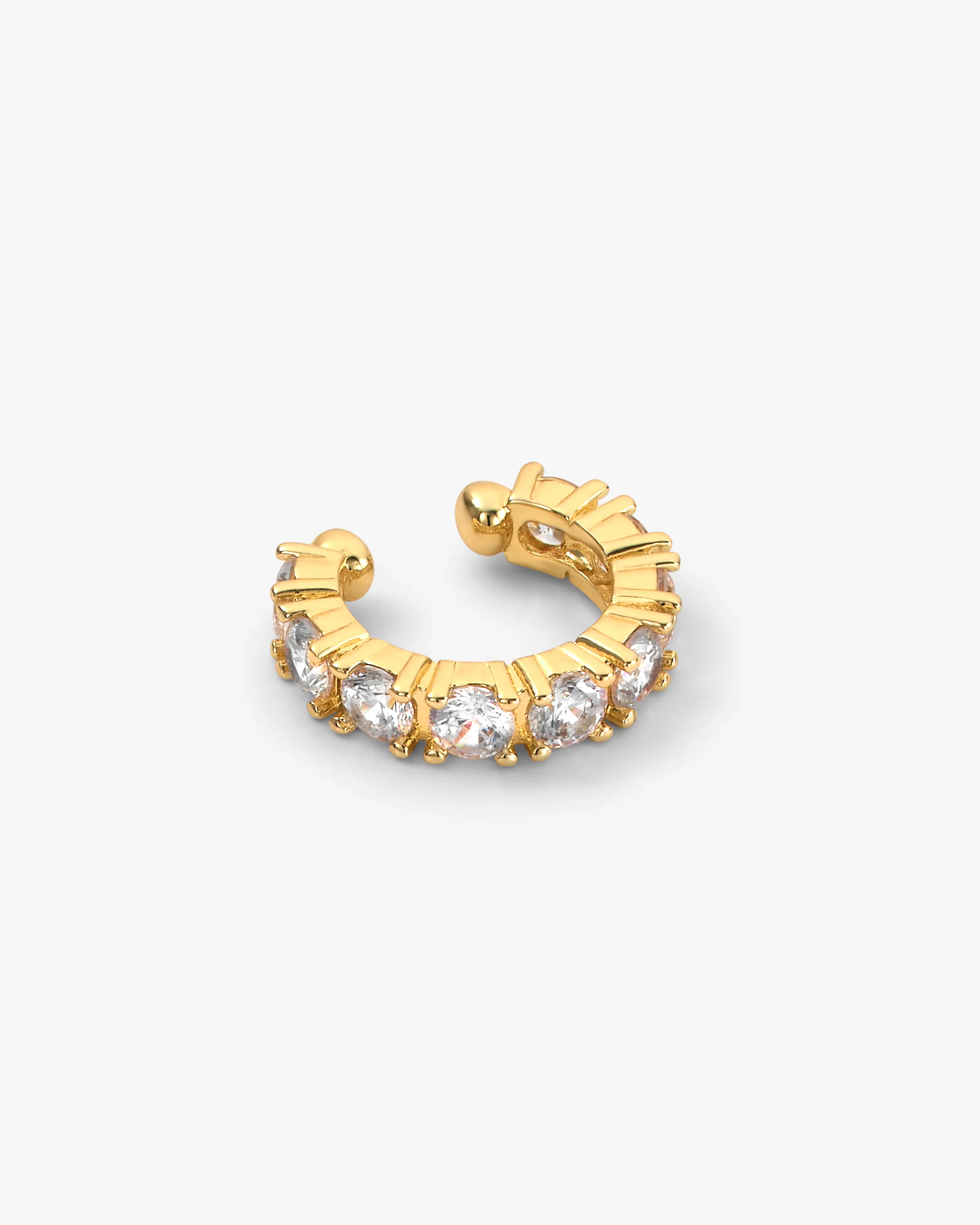 "Oh She Fancy" Ear Cuff - Gold|White Diamondettes - Image 3