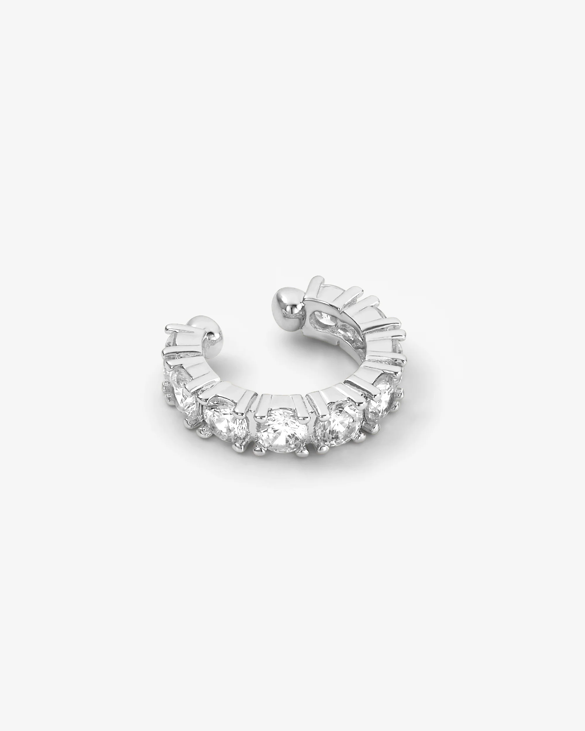 "Oh She Fancy" Ear Cuff - Silver|White Diamondettes - Image 3