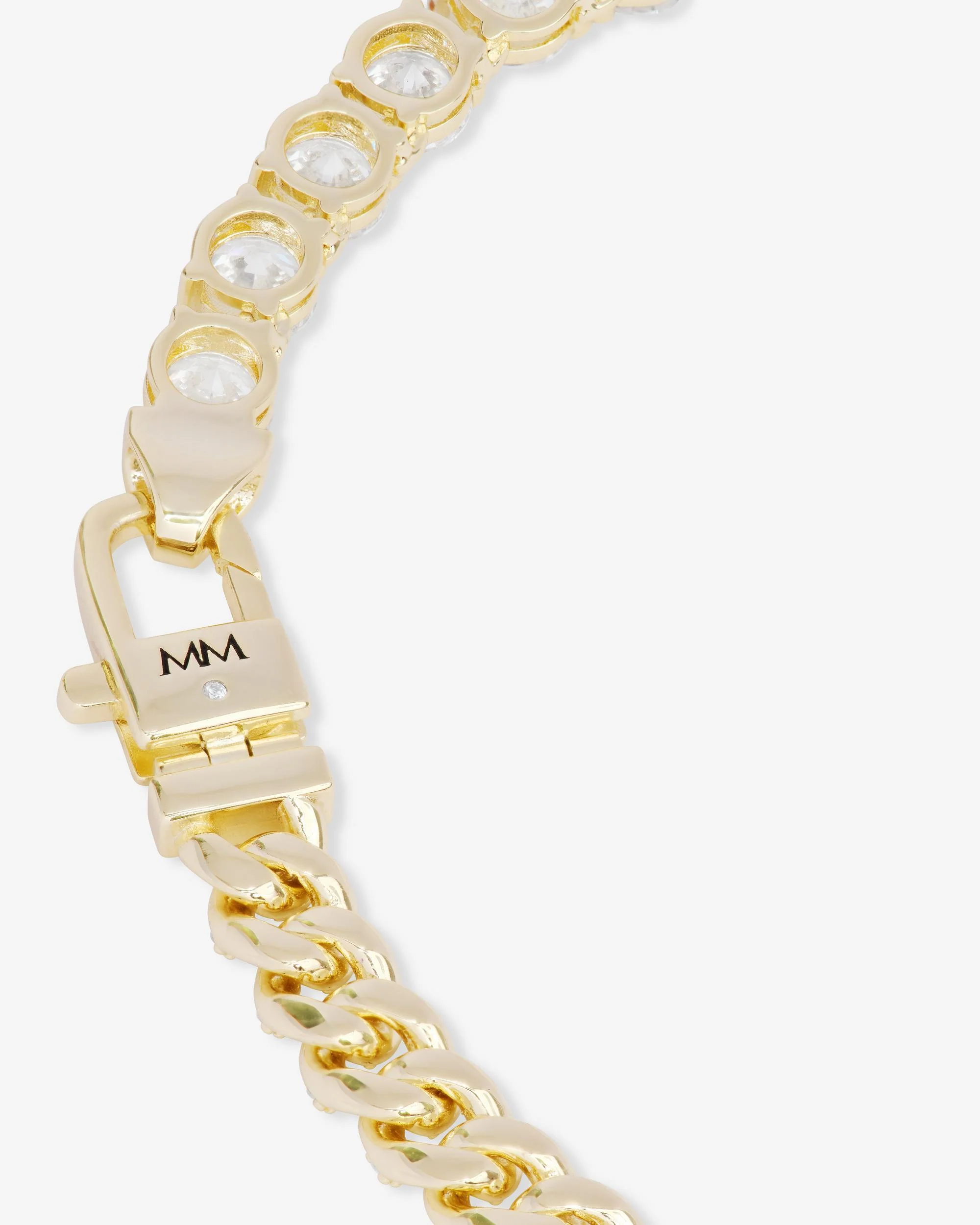 Pavé Julian Loves Diamonds Bracelet 6.8mm - Gold|White Diamondettes - Image 3