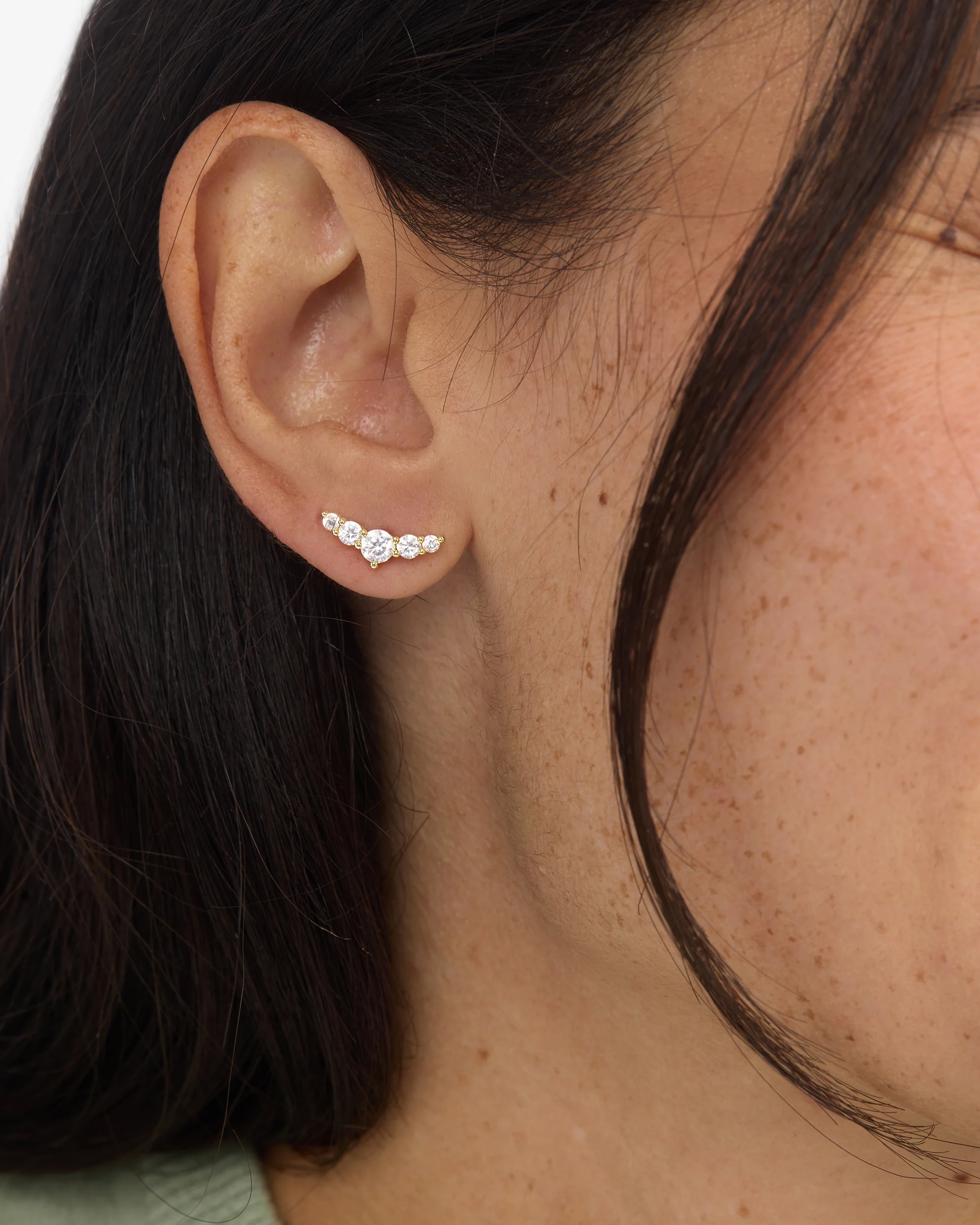 Radiant Studs - Gold|White Diamondettes - Image 2