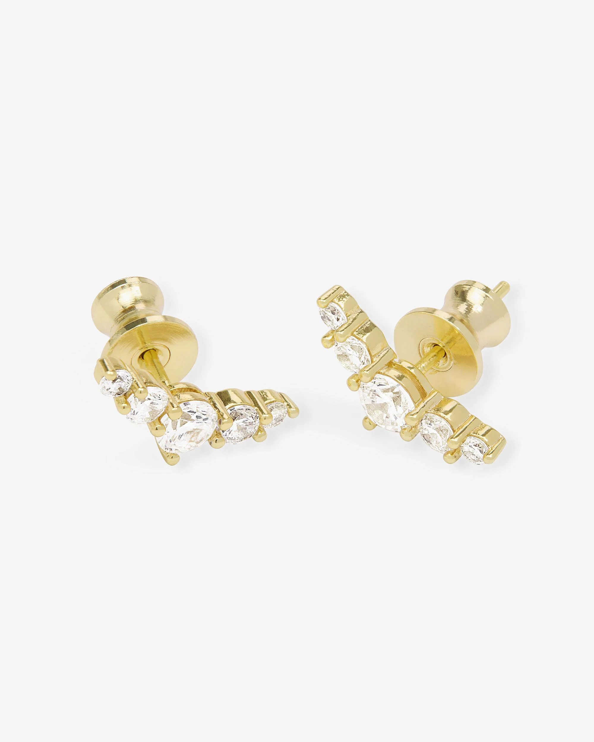 Radiant Studs - Gold|White Diamondettes - Image 3