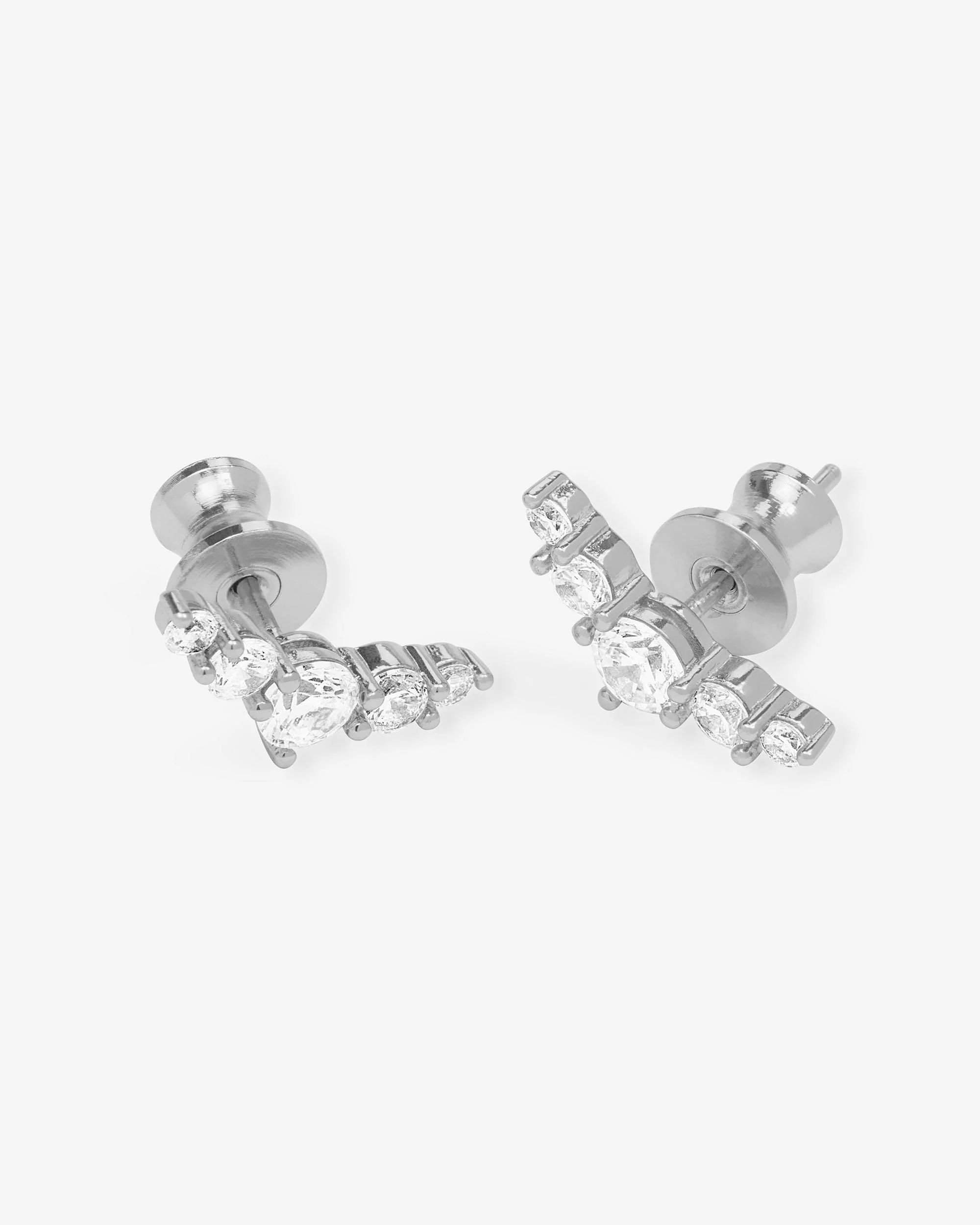 Radiant Studs - Silver|White Diamondettes - Image 3