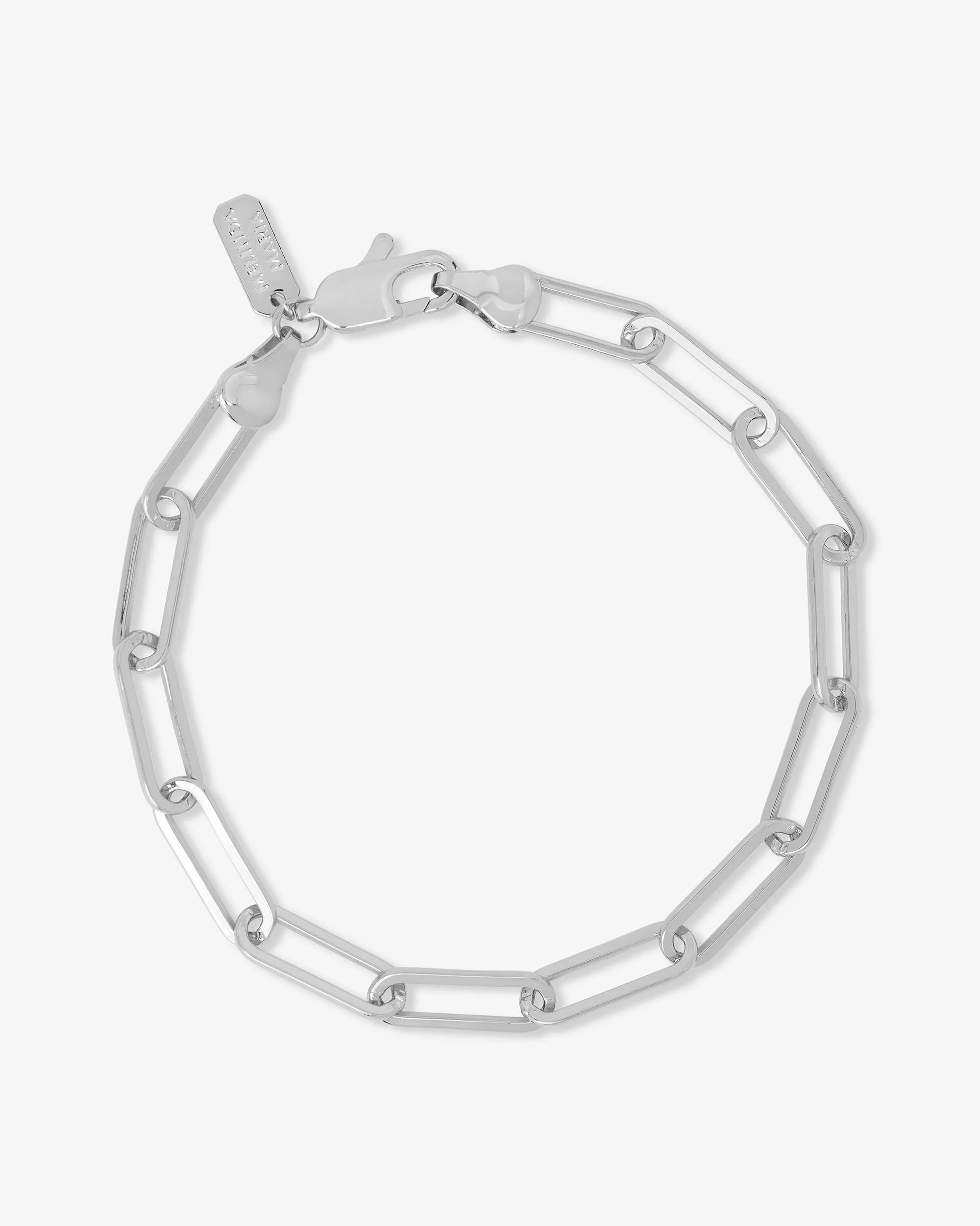 Samantha Chain Link Bracelet 5mm - Silver - Image 5