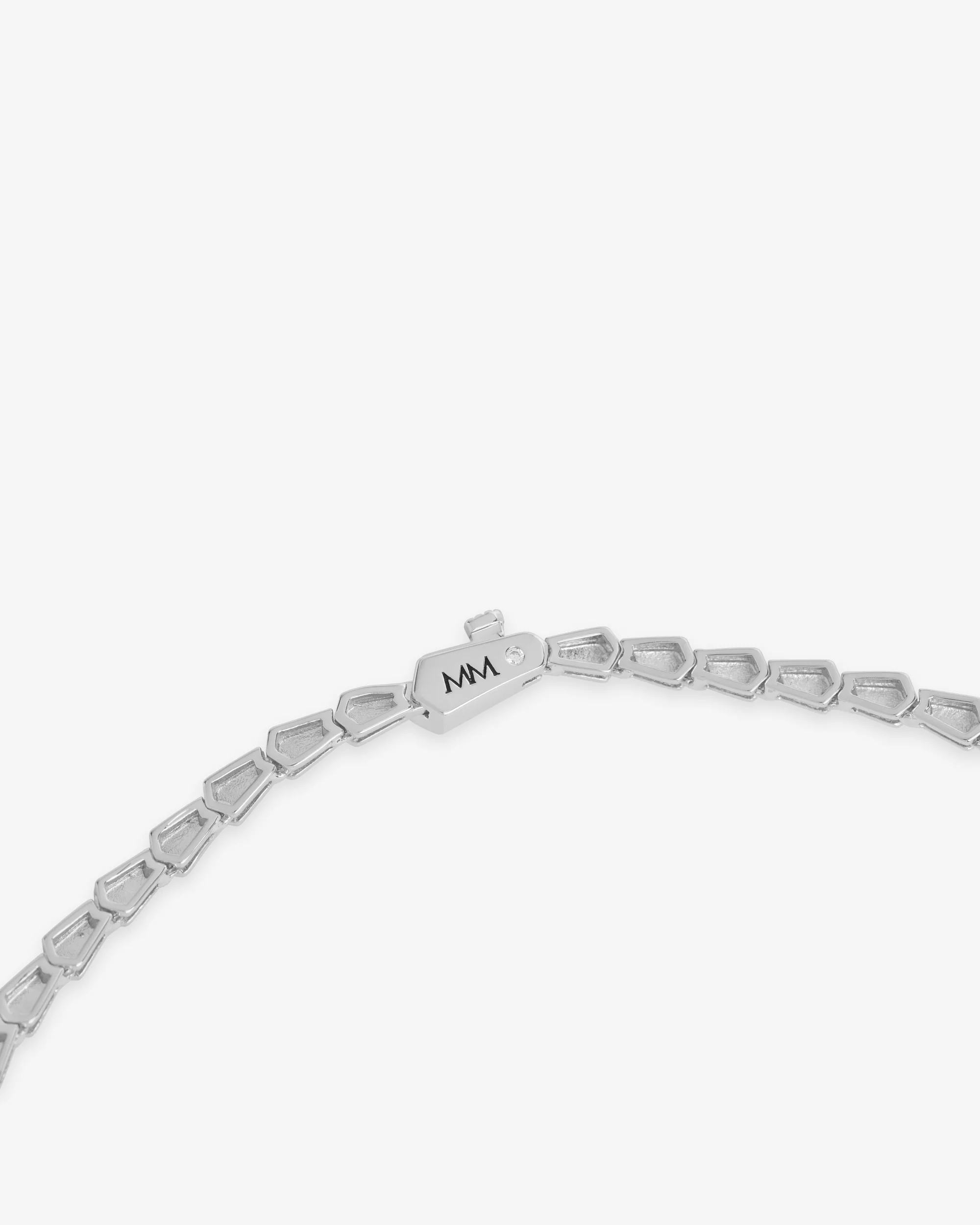 Serpent Lariat Necklace - Silver - Image 5