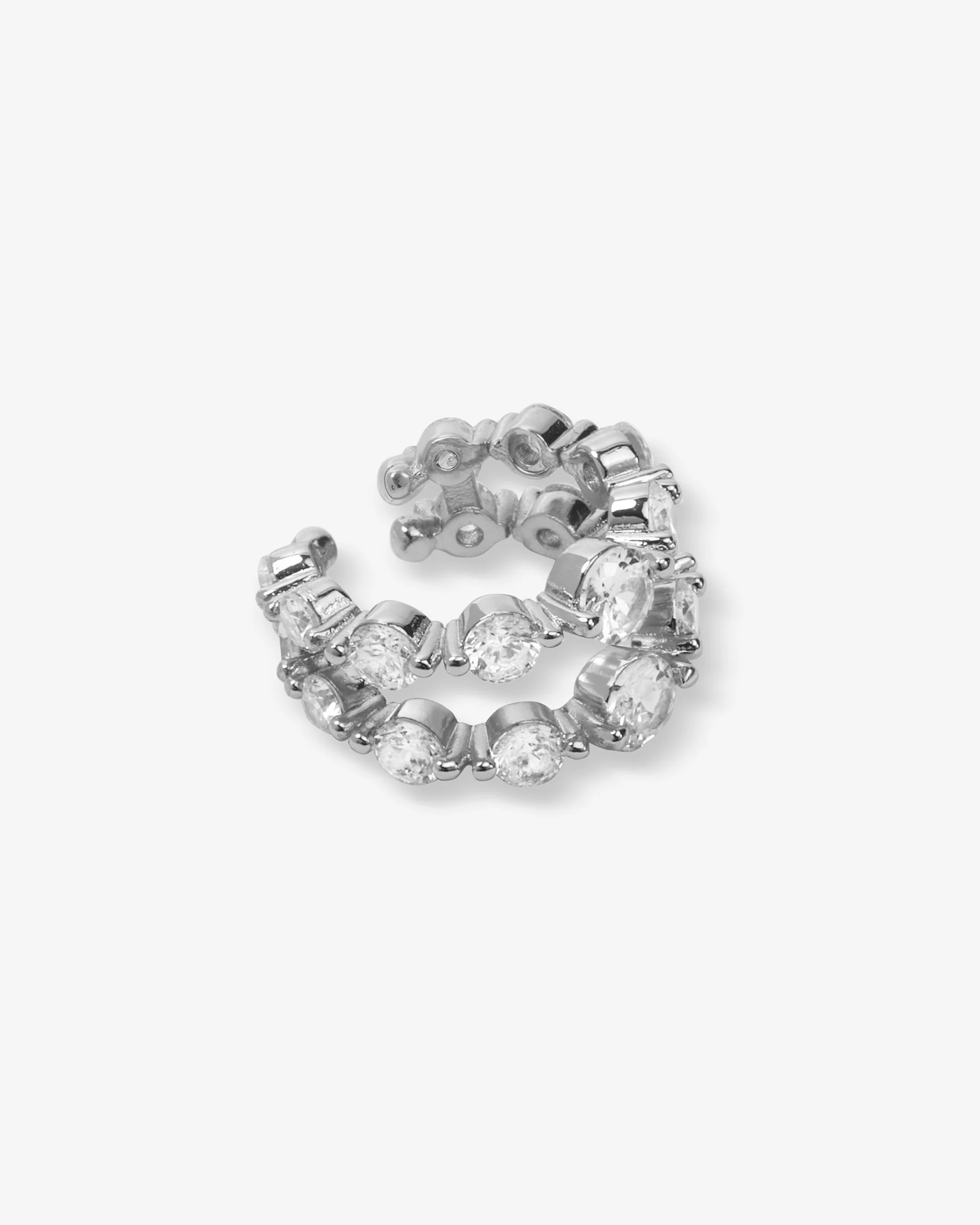 She's an Icon Ear Cuff - Silver|White Diamondettes - Image 3