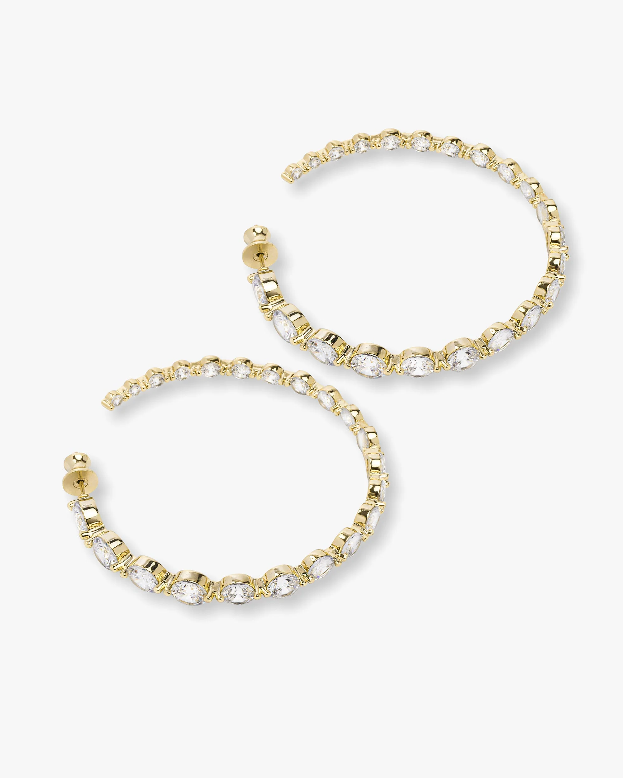She's an Icon Hoops 2" - Gold|White Diamondettes - Image 3