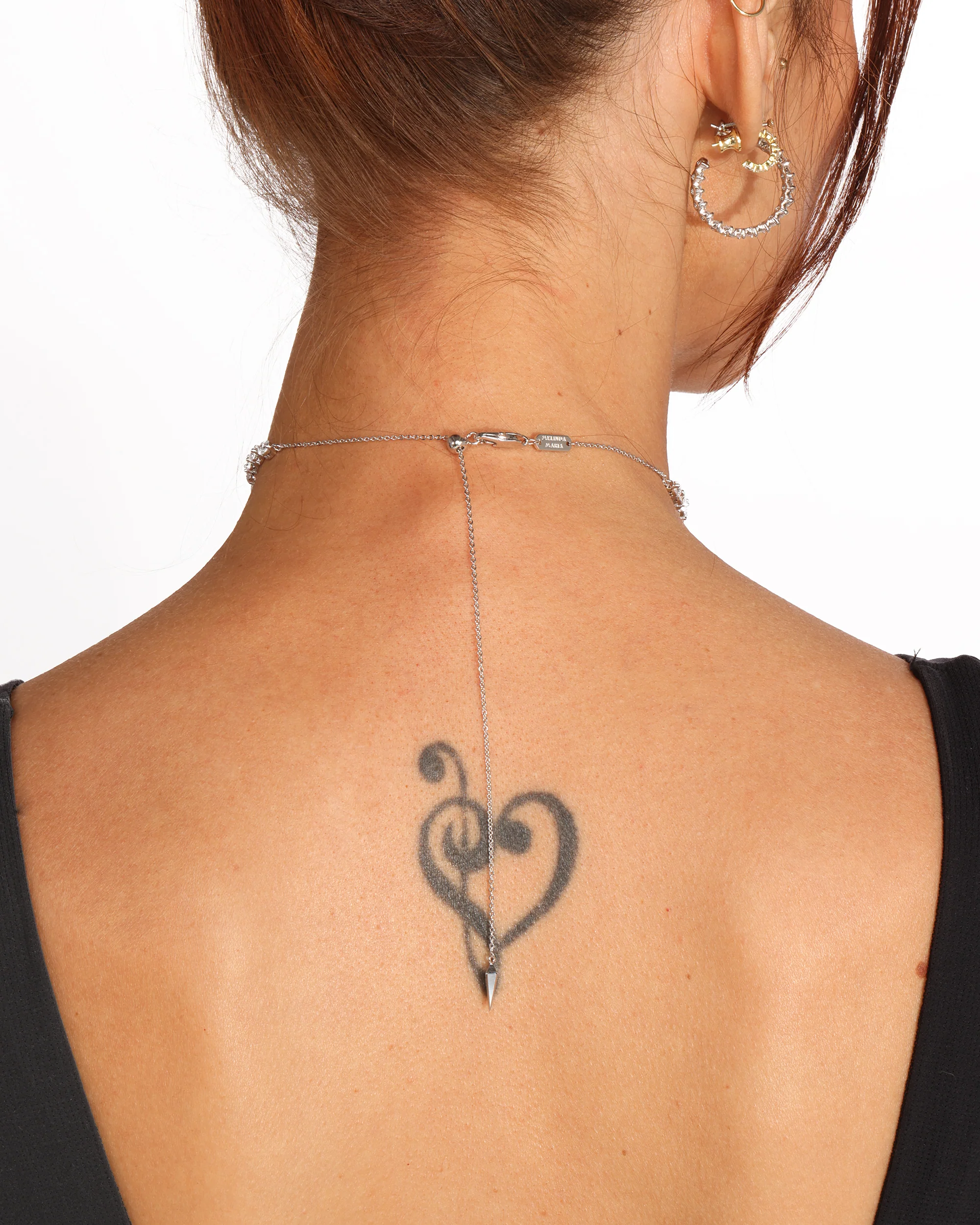 She's an Icon Tennis Choker 4mm - Silver|White Diamondettes - Image 5