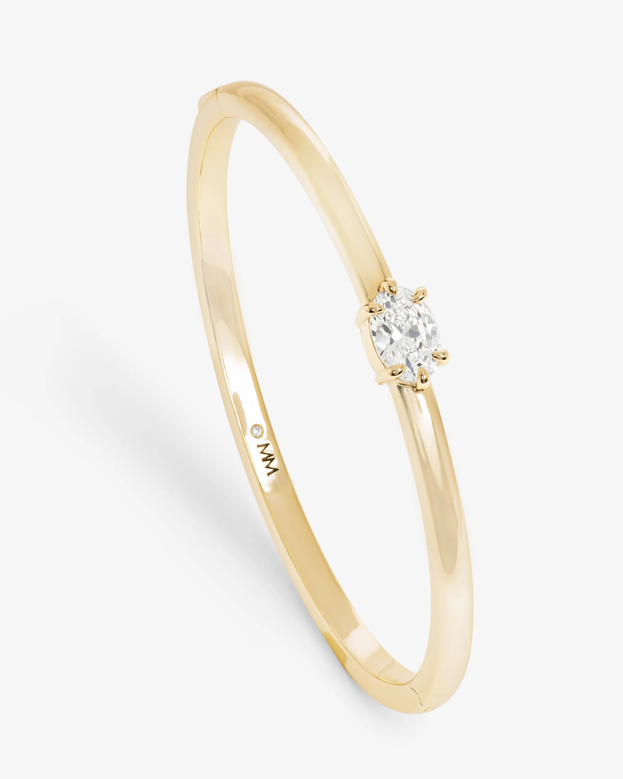 She's on Point Cuff - Gold|White Diamondettes - Image 3