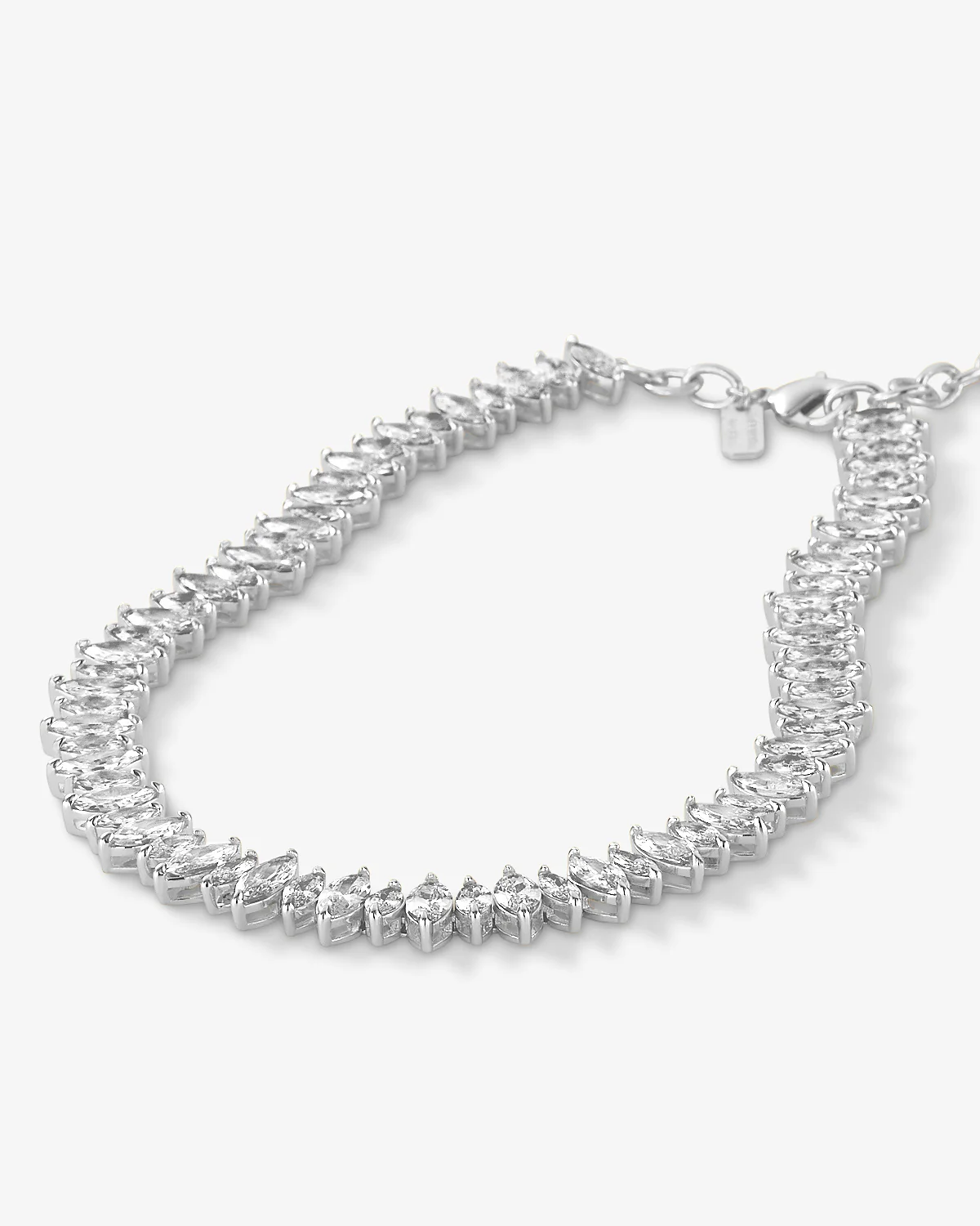 "She's So Fine" Choker - Silver|White Diamondettes - Image 3