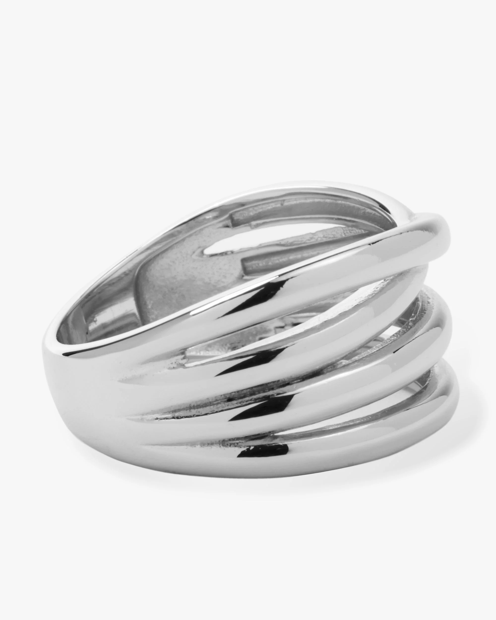"She's So Smooth" Stacked Ring - Silver - Image 3