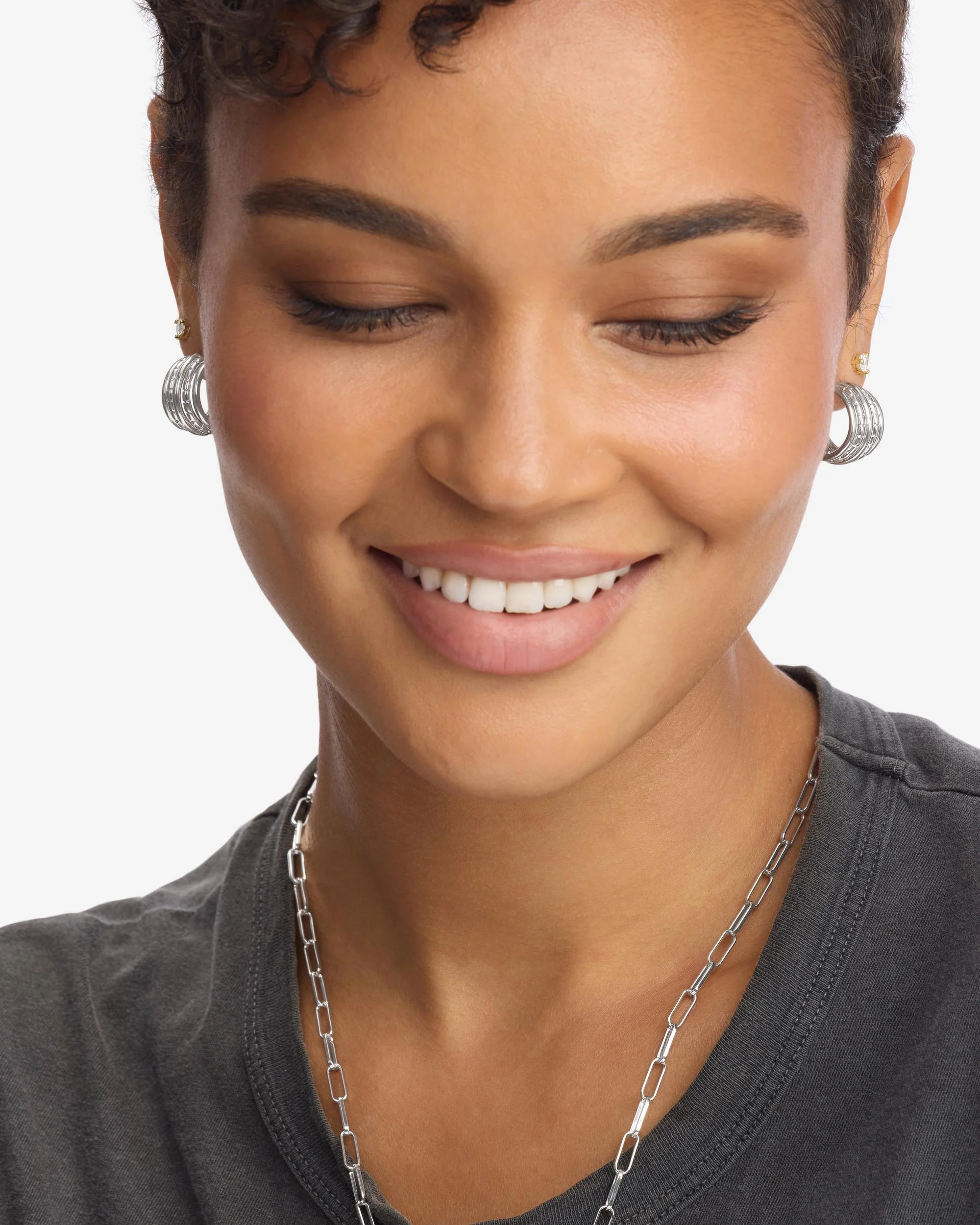 Talon 5 Row Hoops - Silver - Image 4