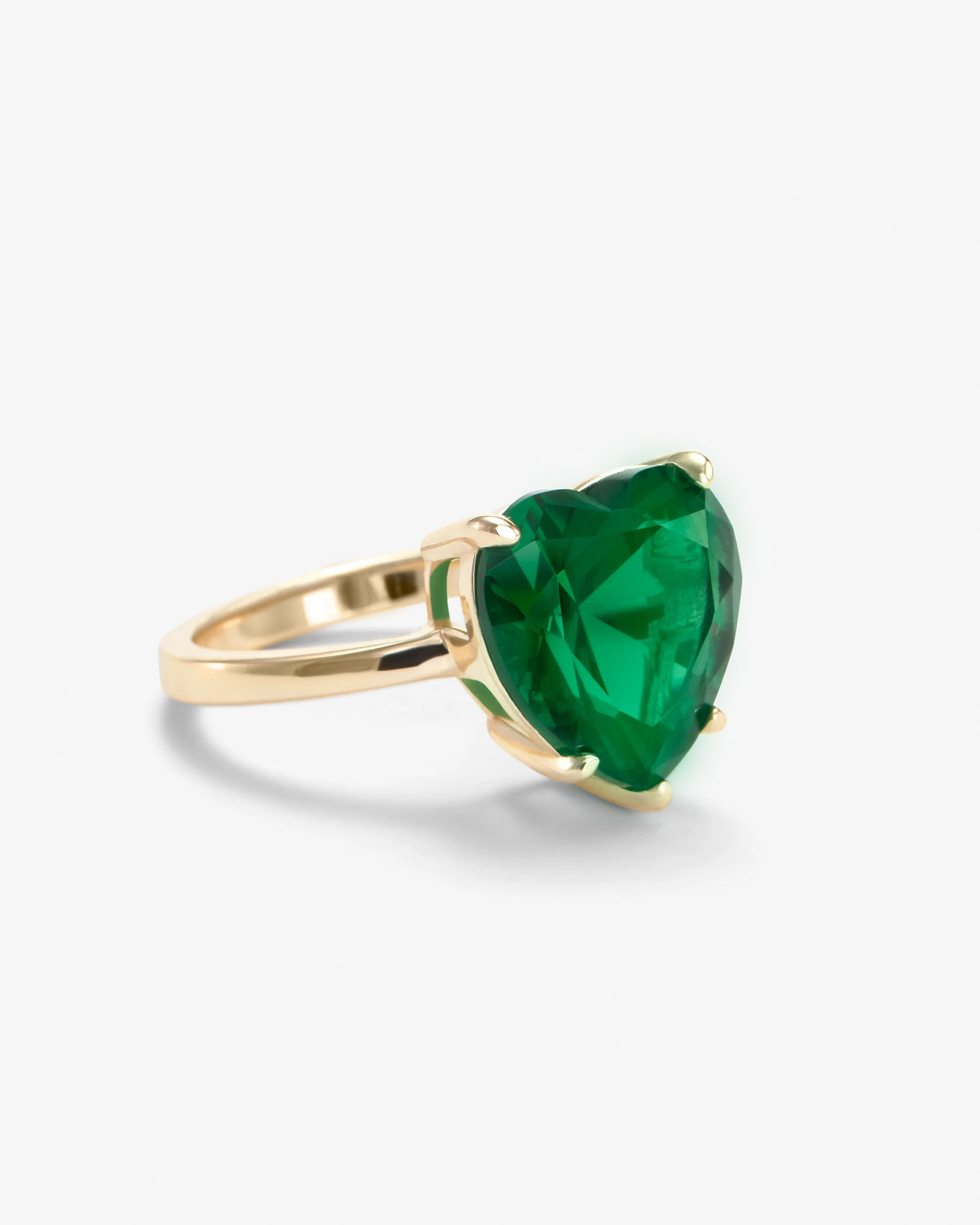 The Allison Heart Ring - Gold|Emerald - Image 3