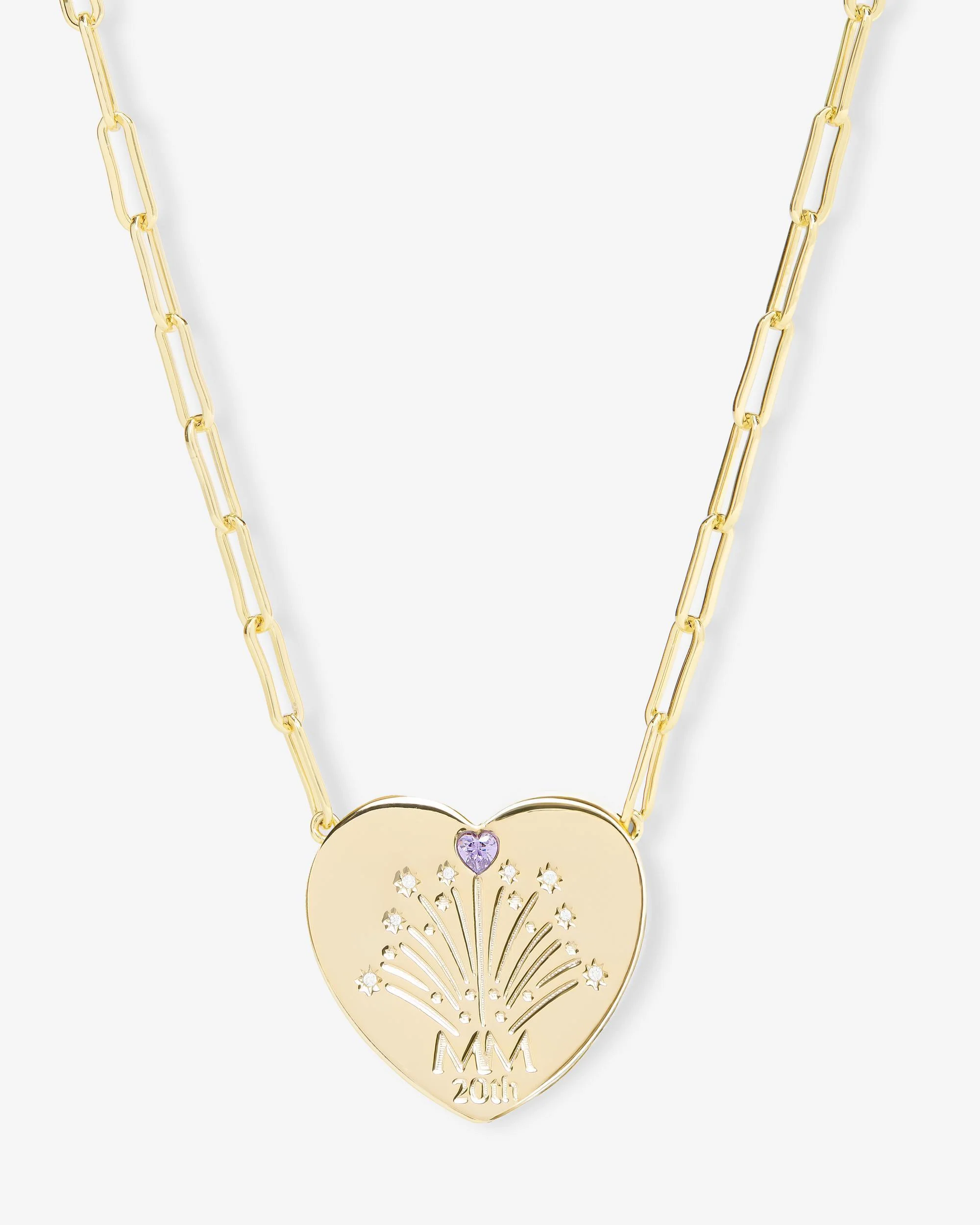 The Limited Edition 20th Anniversary Necklace - Gold|White Diamondettes - Image 4