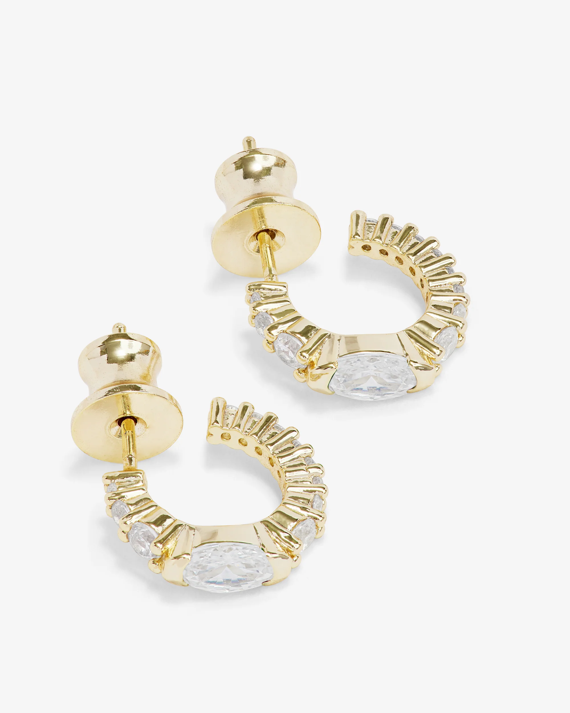 The Maven Huggies - Gold|White Diamondettes - Image 3
