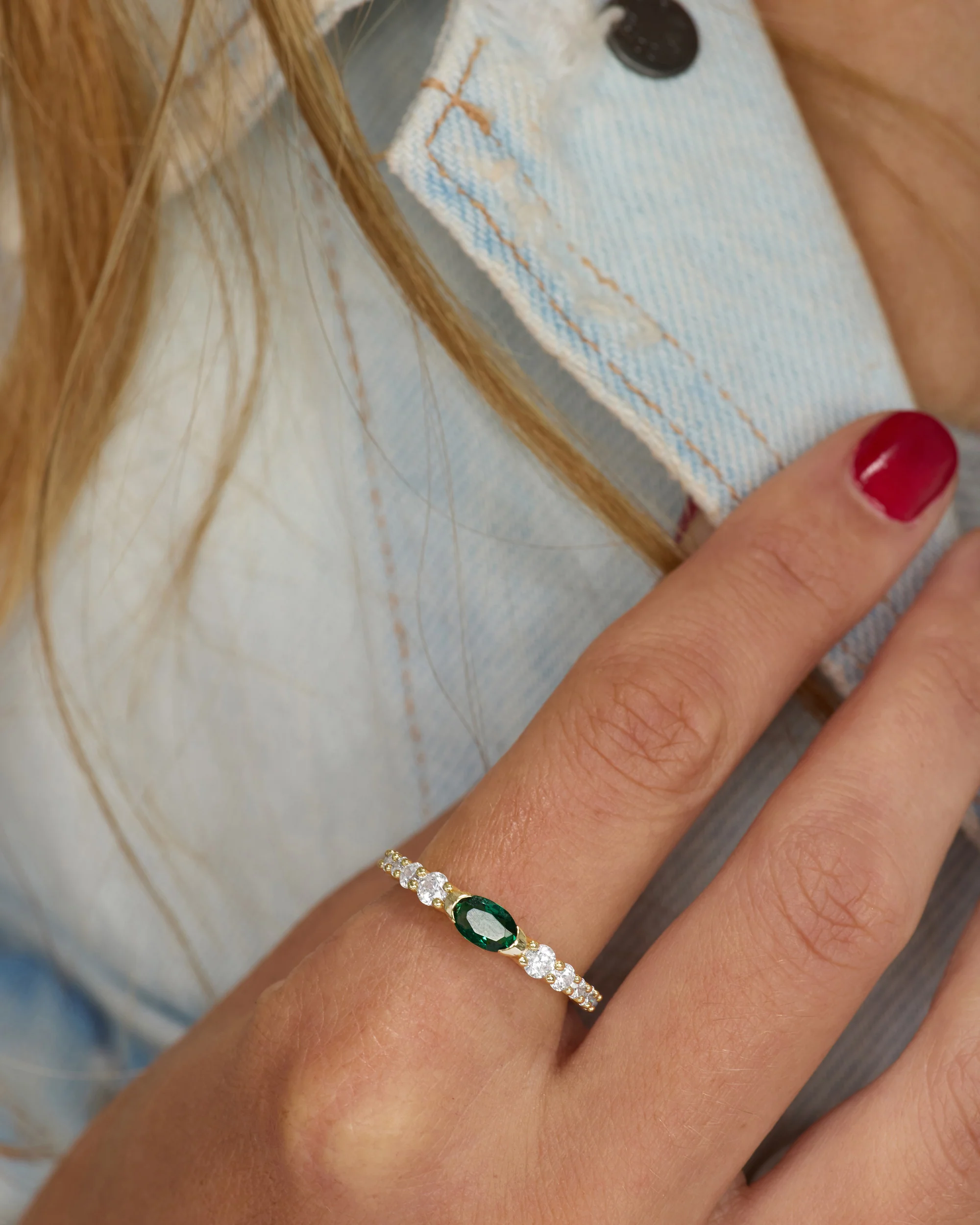 The Maven Ring - Gold|Emerald - Image 3