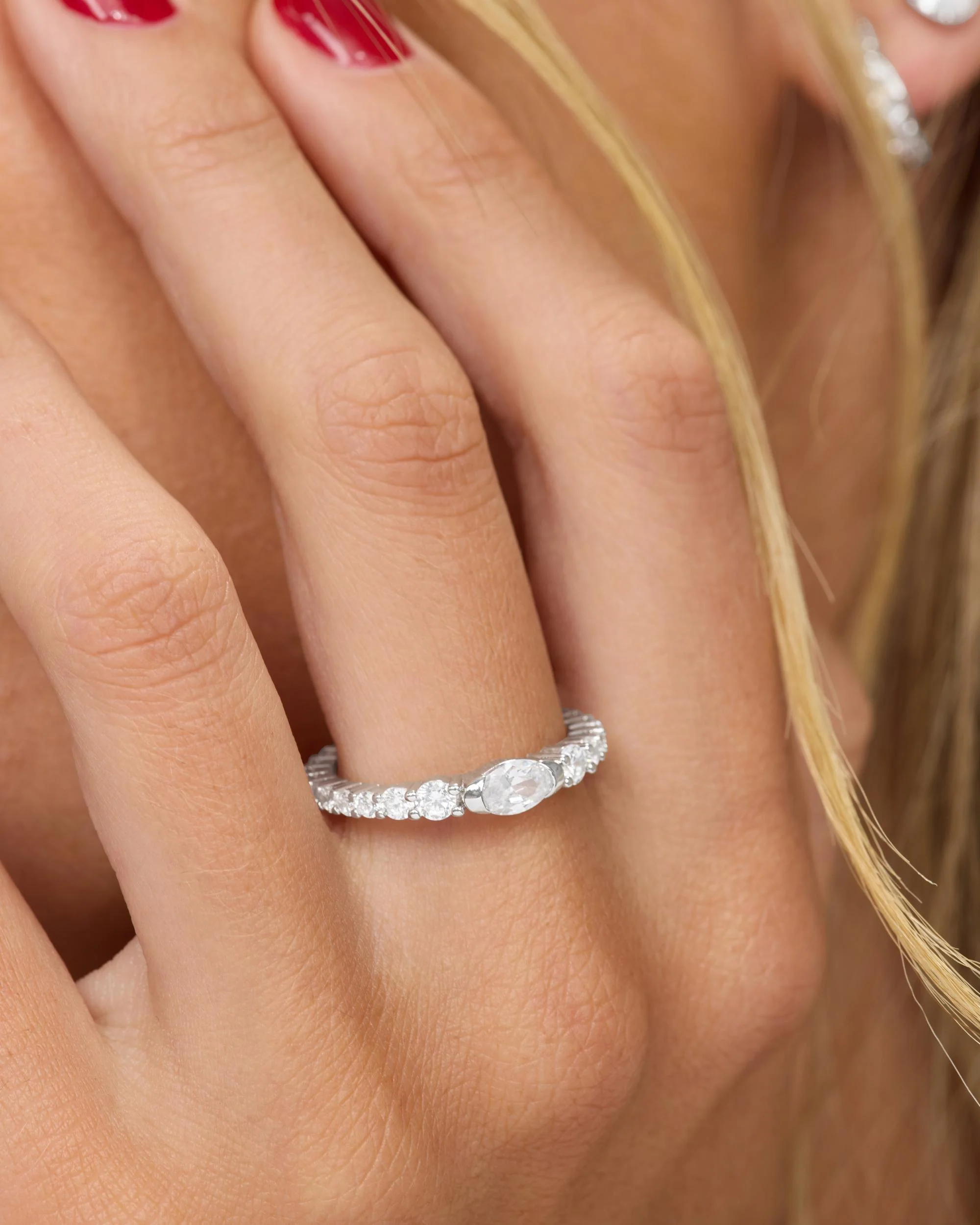 The Maven Ring - Silver|White Diamondettes - Image 2