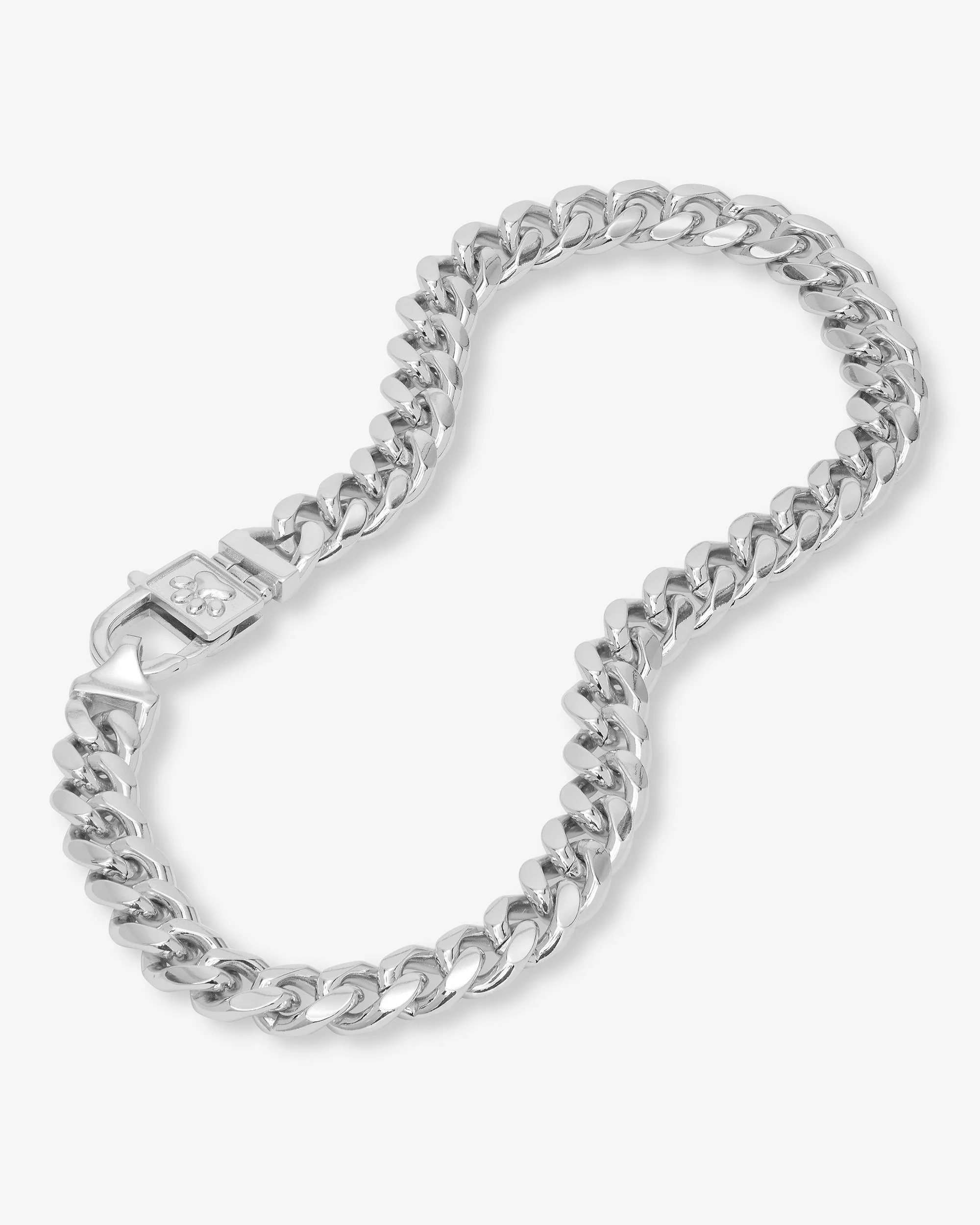 Thor Cuban Chain Pet Necklace 10.8mm - Silver - Image 4