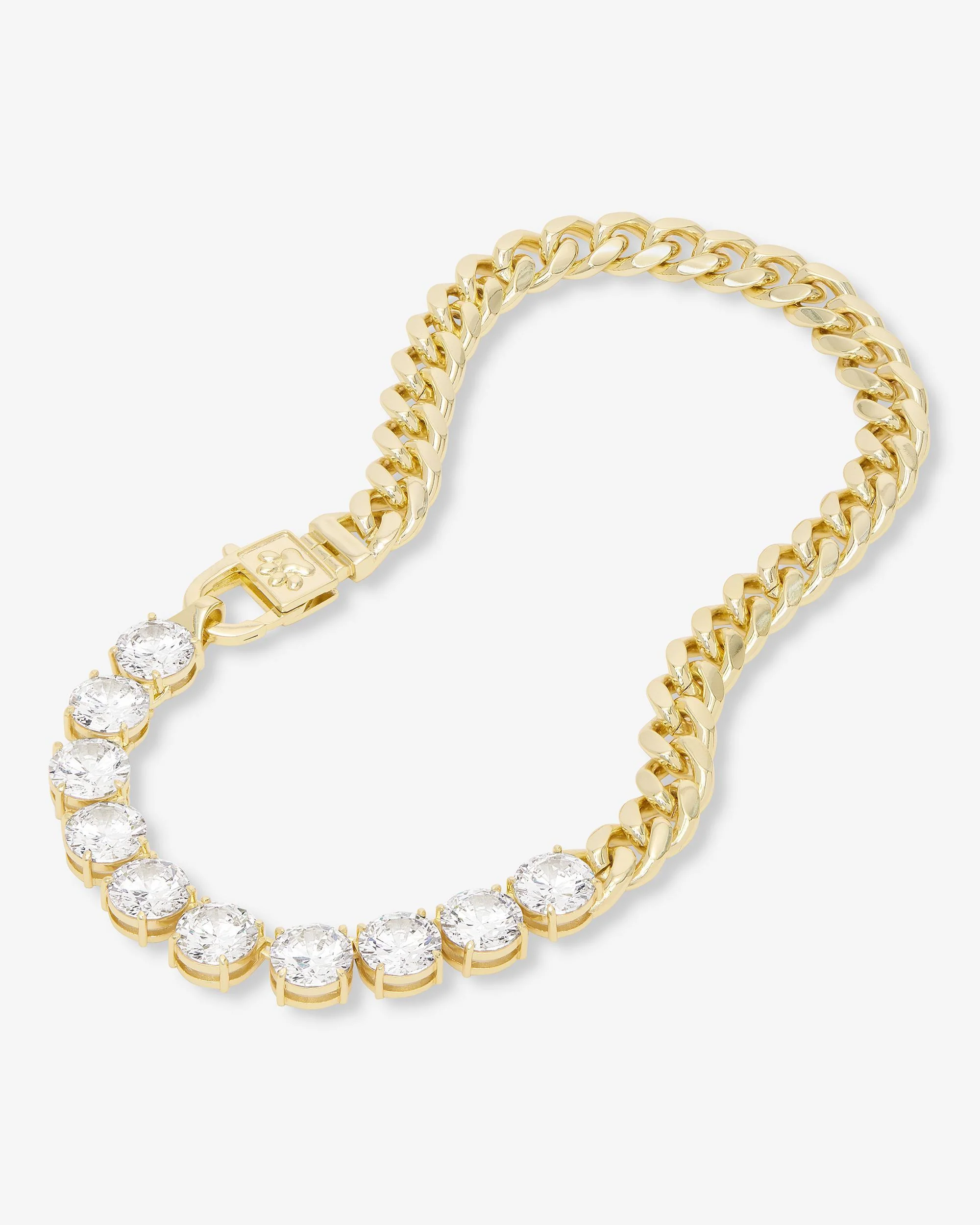 Thor Loves Diamonds Pet Necklace - Gold|White Diamondettes - Image 4