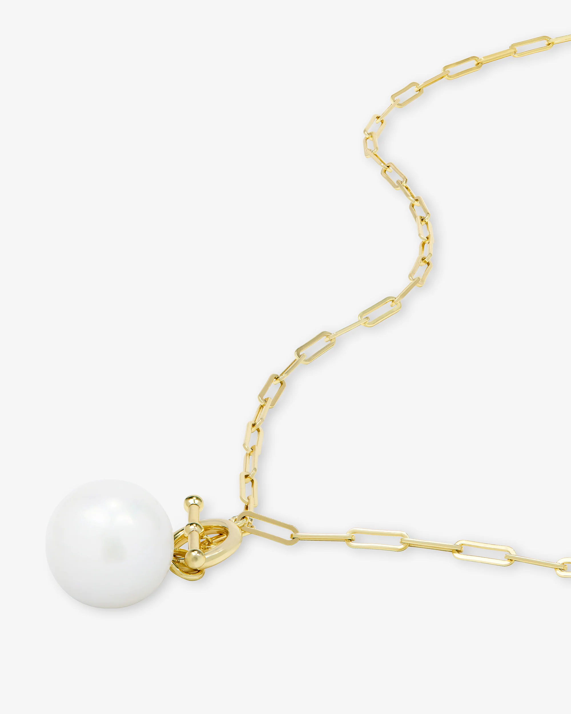 XL Life's a Ball Pearl Pendant Necklace - Gold - Image 3