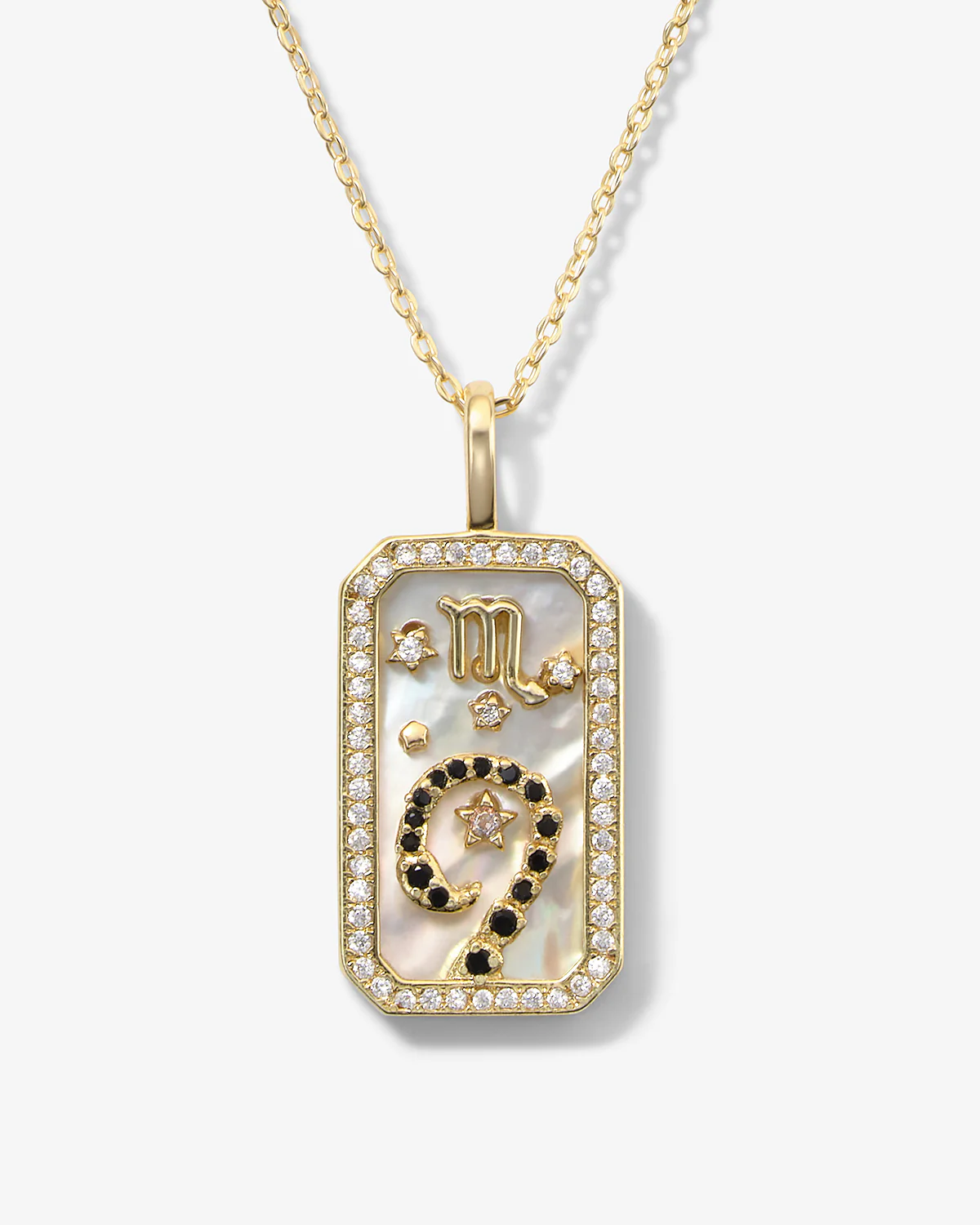 Zodiac Amulet Necklace - Gold - Image 10