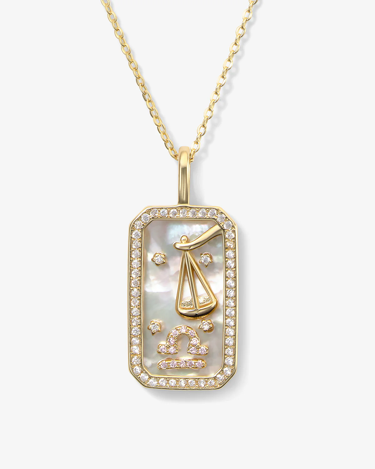 Zodiac Amulet Necklace - Gold - Image 11