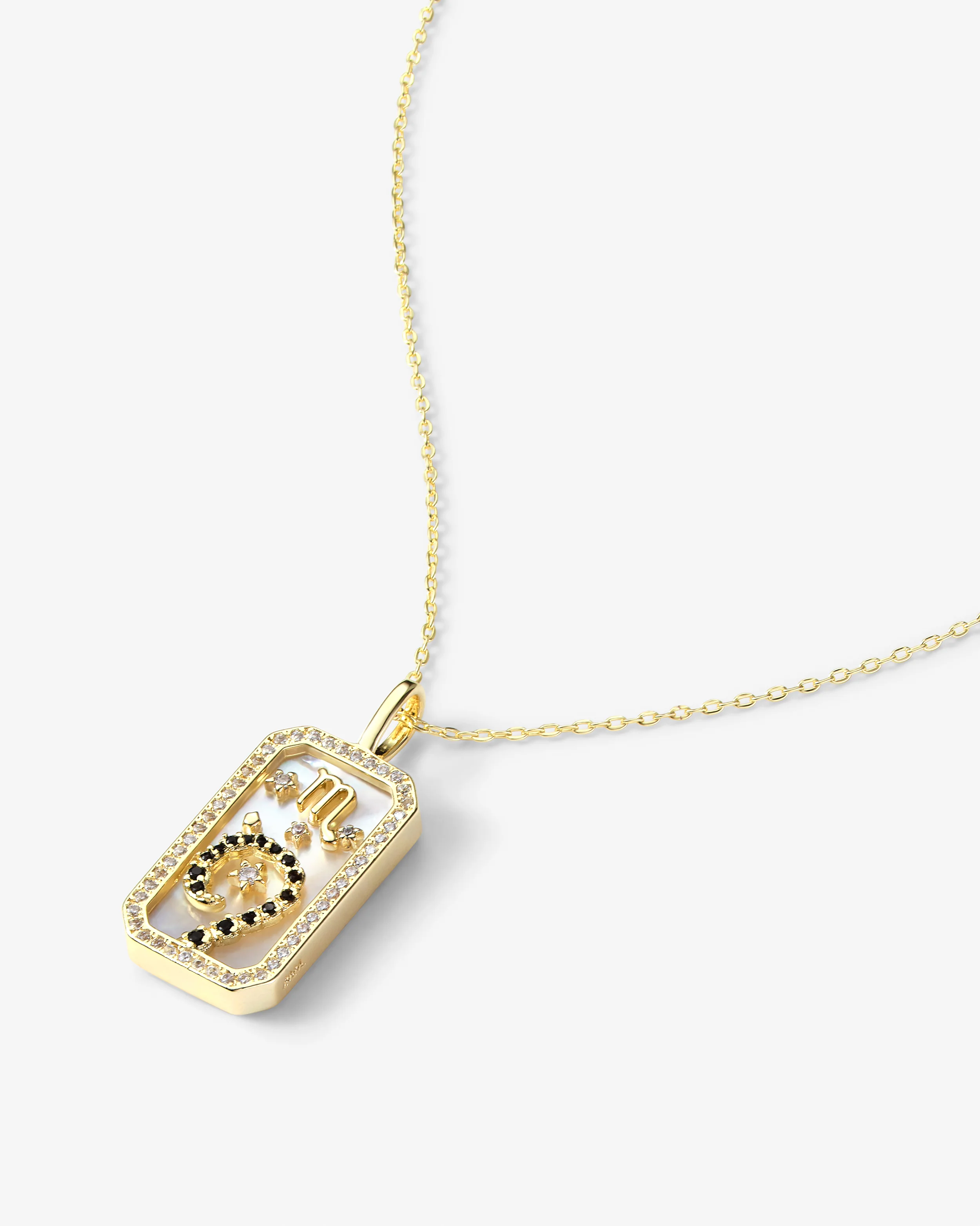Zodiac Amulet Necklace - Gold - Image 14
