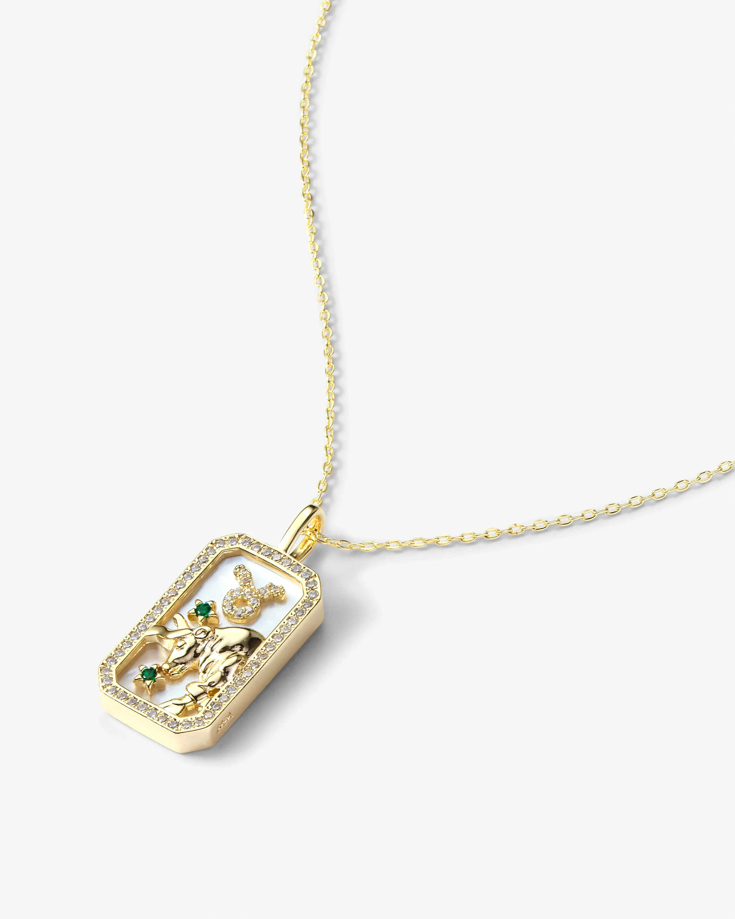 Zodiac Amulet Necklace - Gold - Image 18