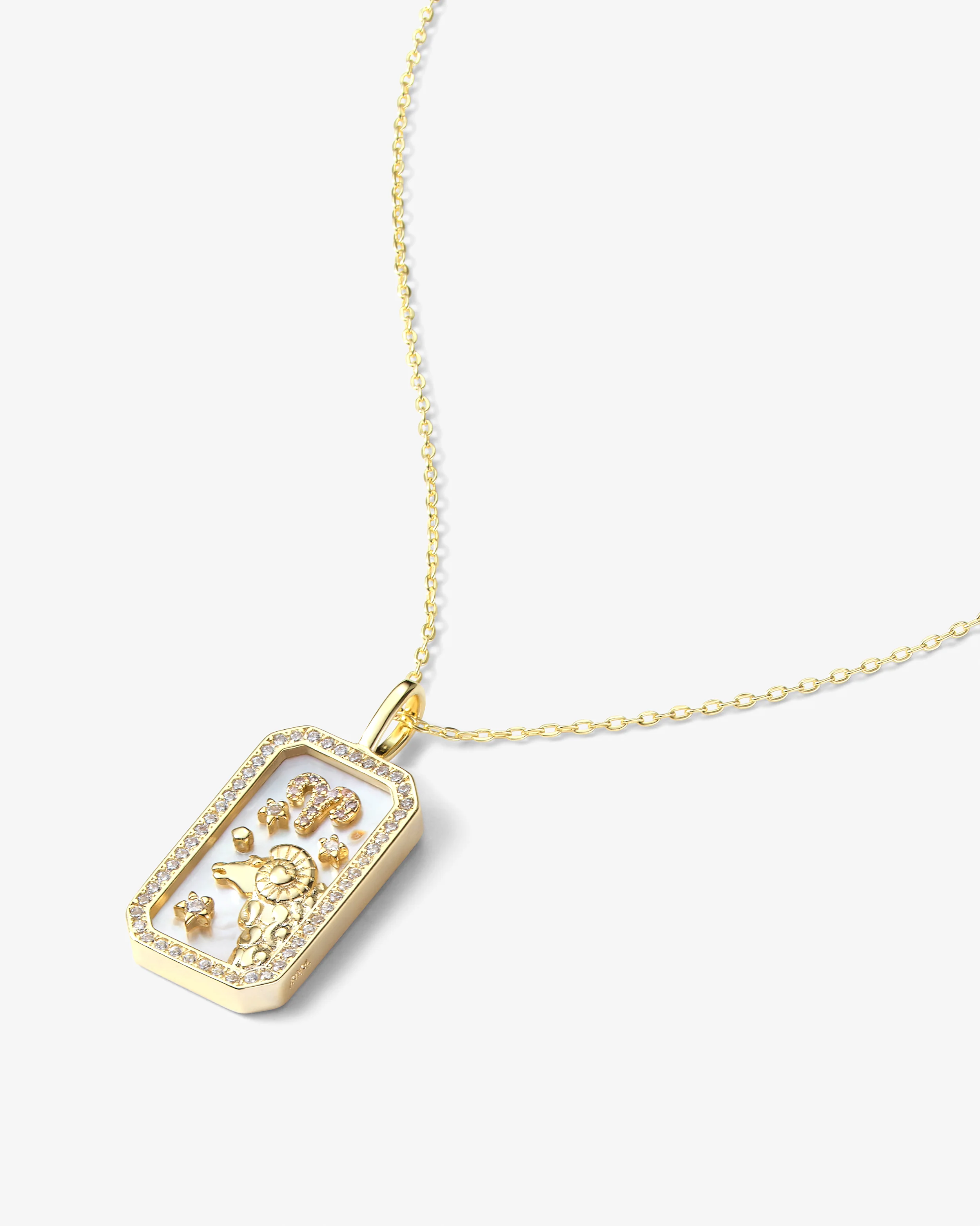 Zodiac Amulet Necklace - Gold - Image 19