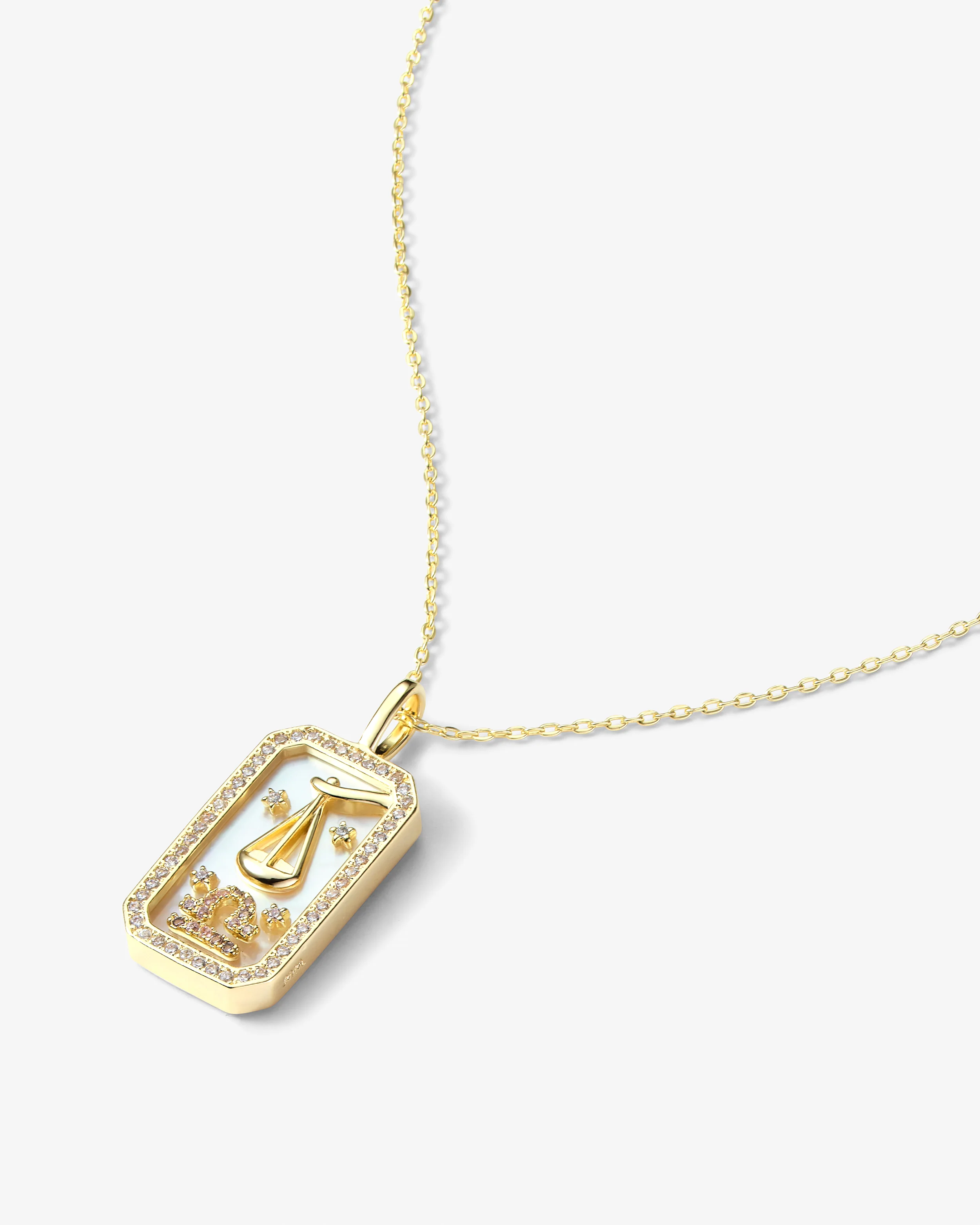 Zodiac Amulet Necklace - Gold - Image 23