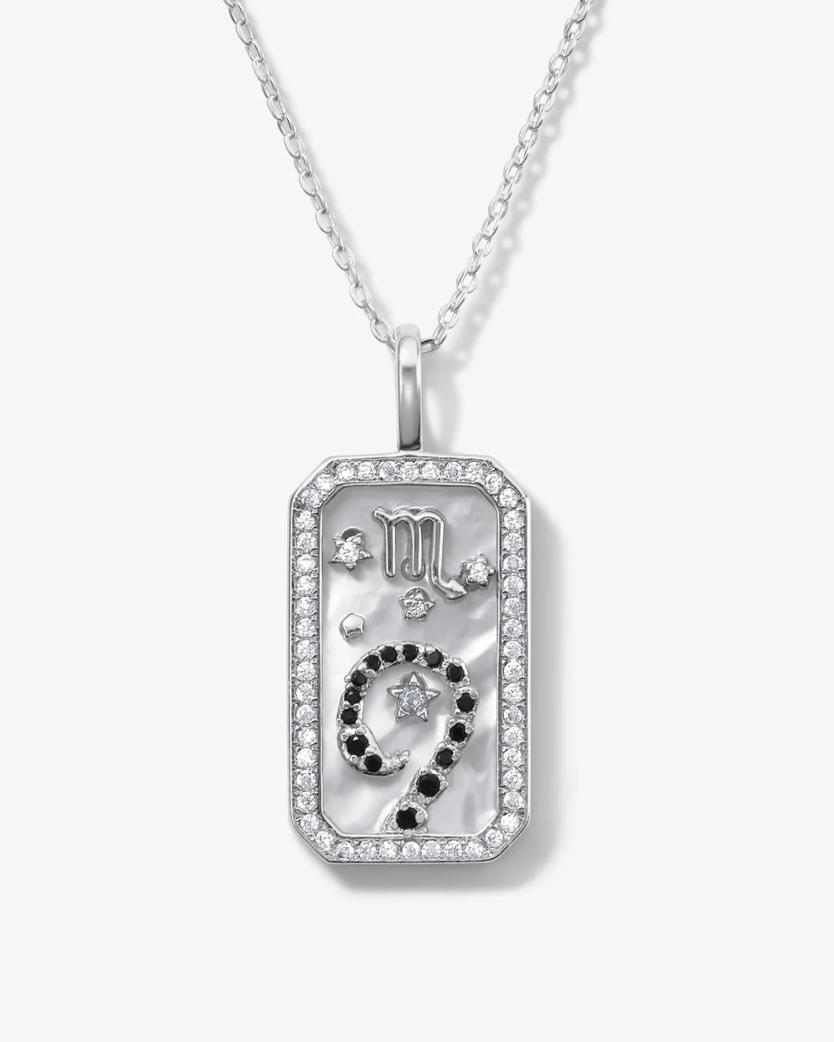 Zodiac Amulet Necklace - Silver - Image 10