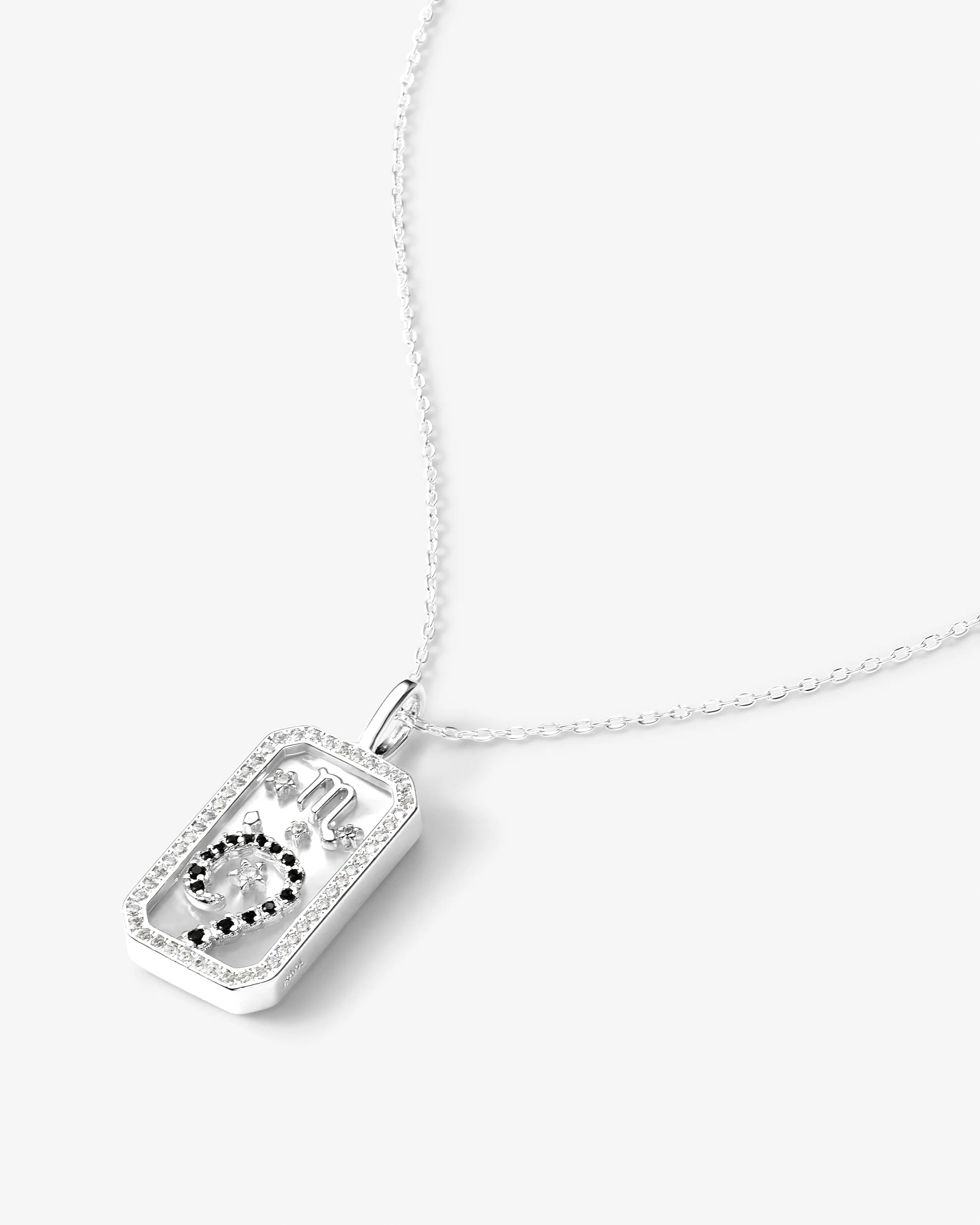 Zodiac Amulet Necklace - Silver - Image 14