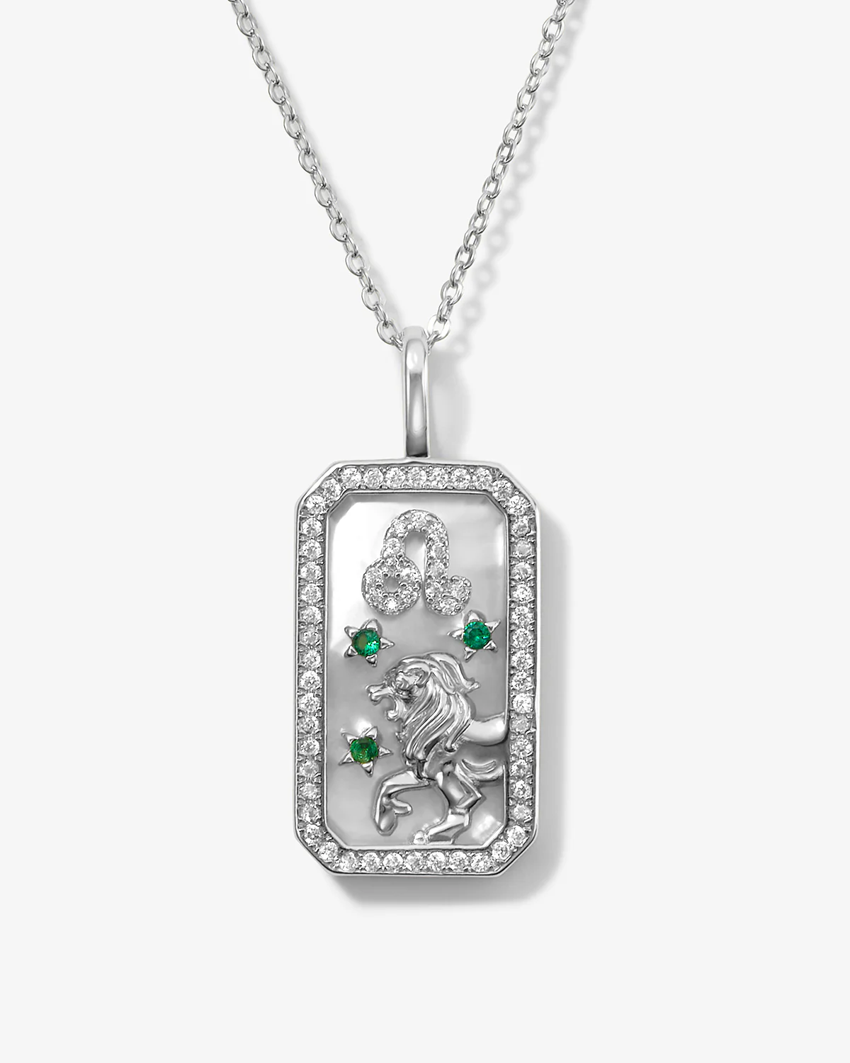 Zodiac Amulet Necklace - Silver - Image 2