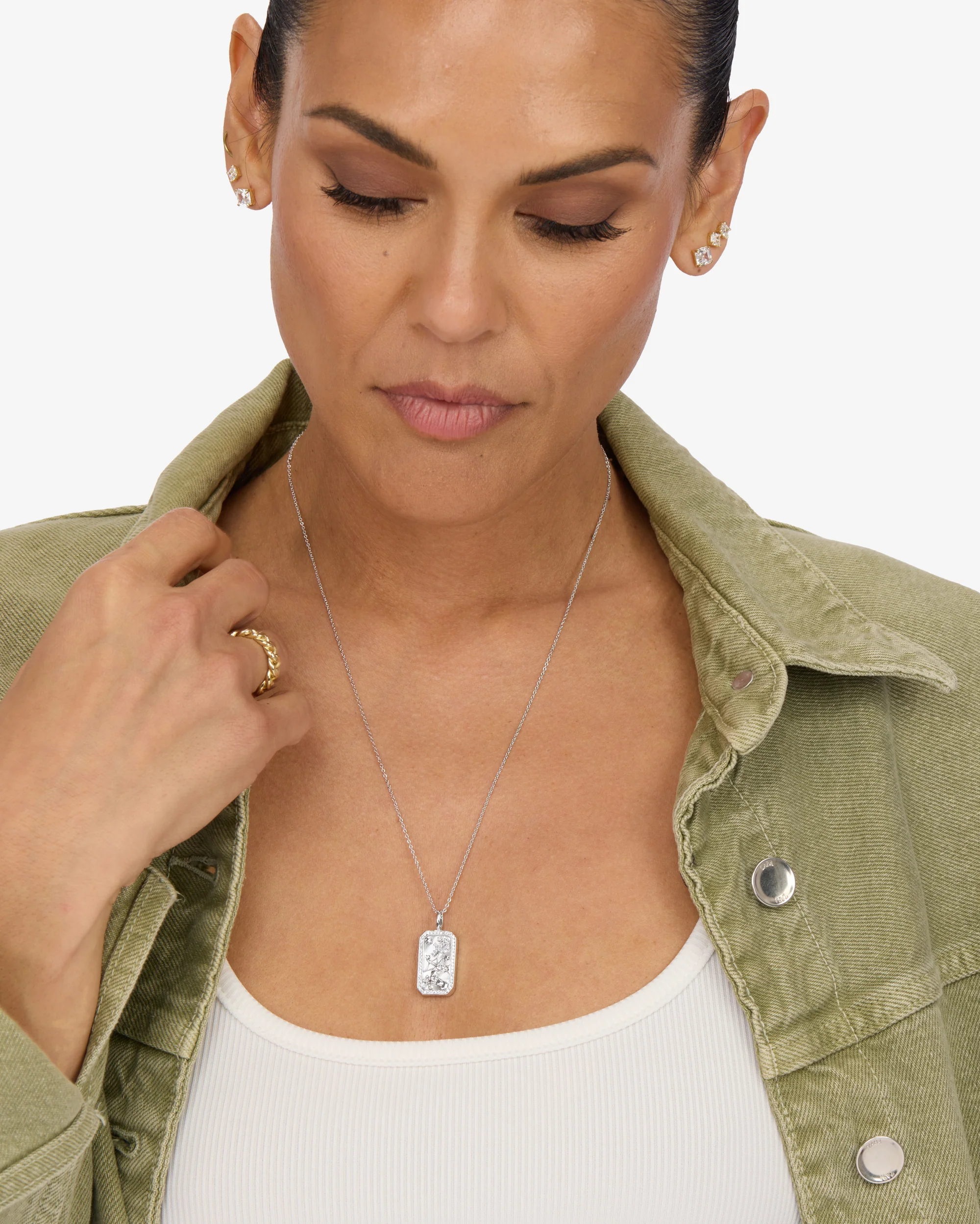Zodiac Amulet Necklace - Silver - Image 26