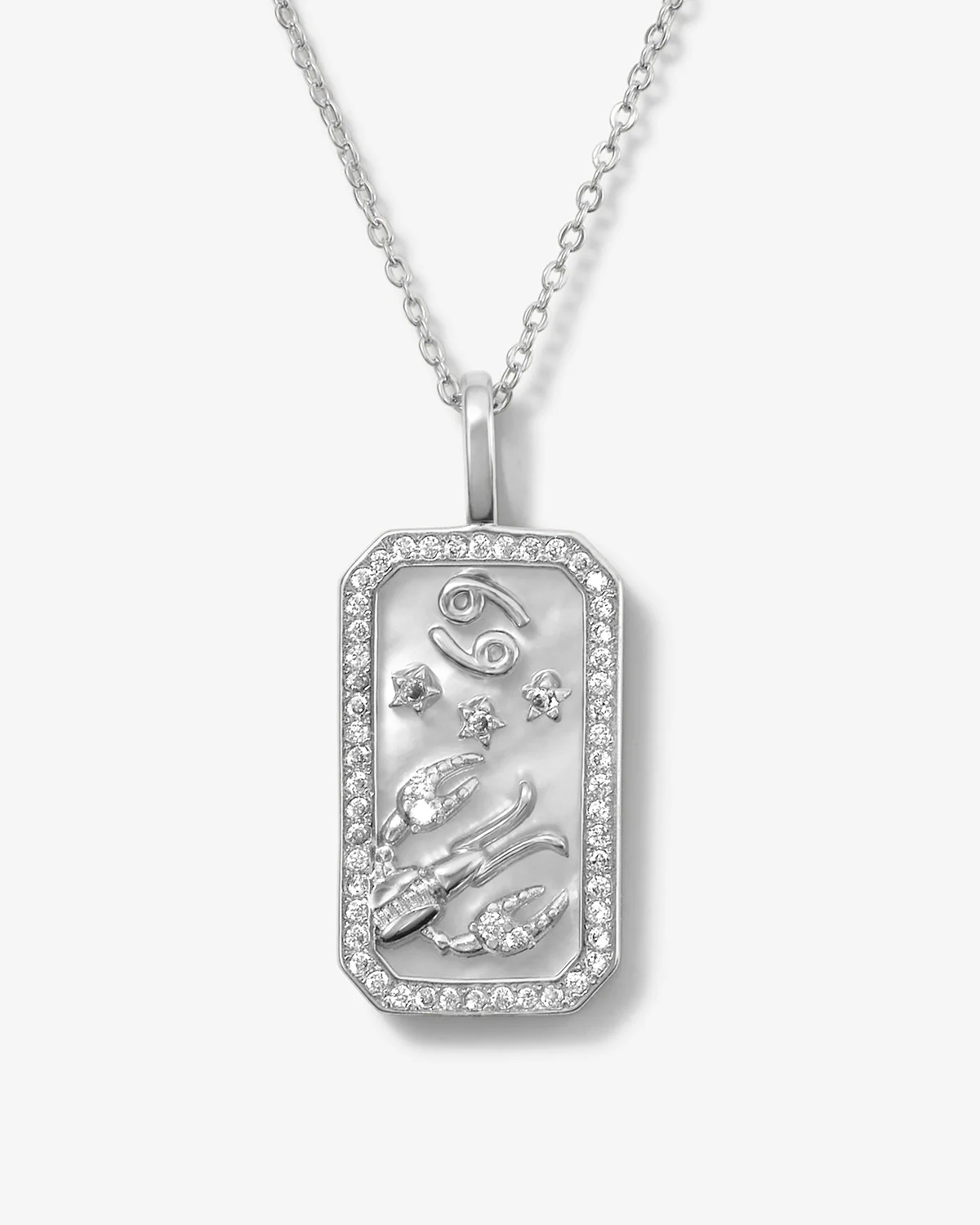 Zodiac Amulet Necklace - Silver - Image 3